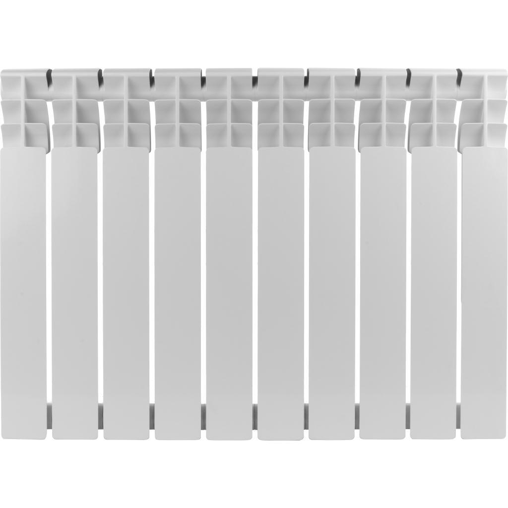 Изображение товара Радиатор биметаллический Rommer Optima BM 500 10 секций боковое подключение белый