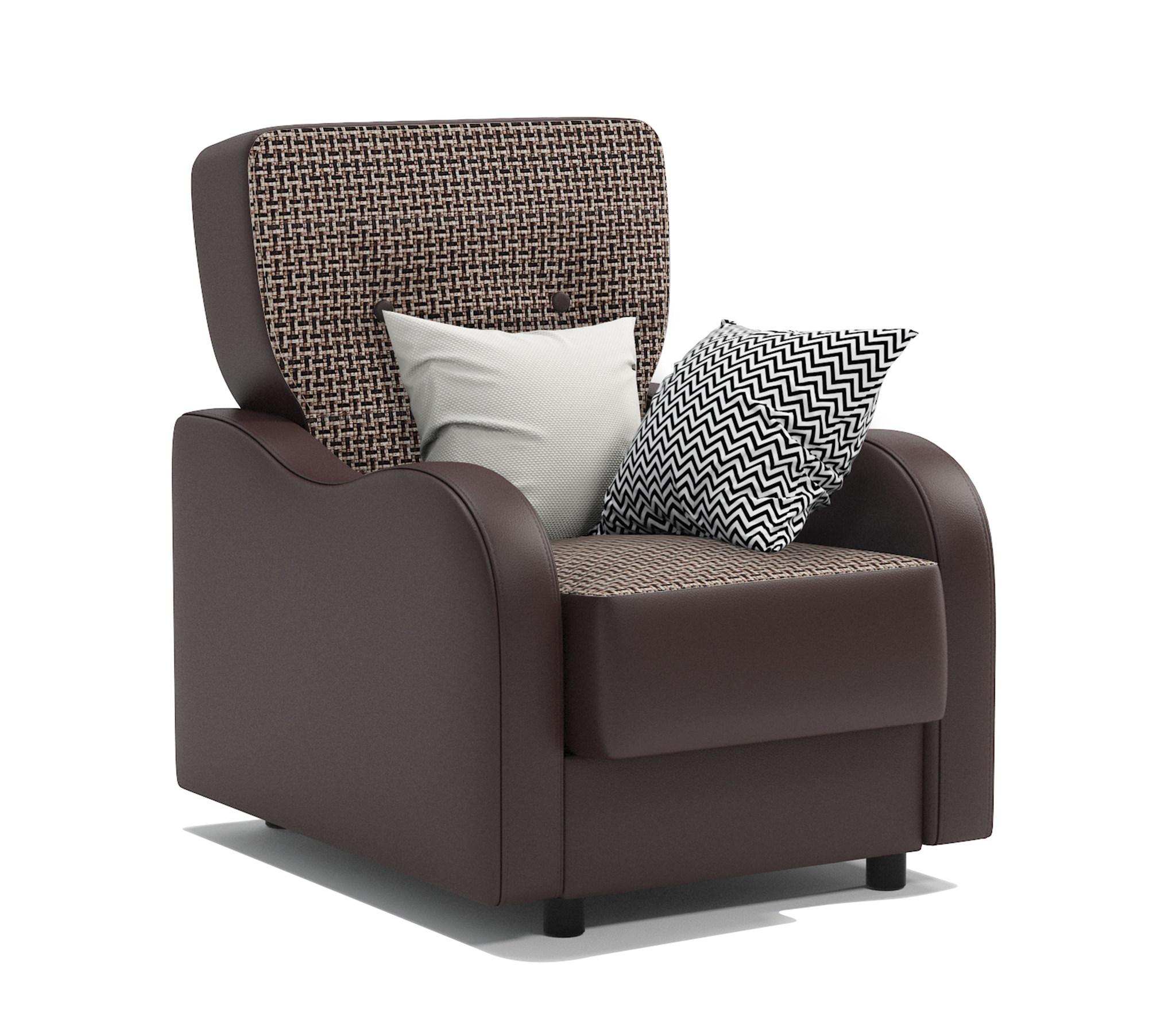 Изображение товара Кресло Шарм-Дизайн Классика В коричневое для гостиной и спальни