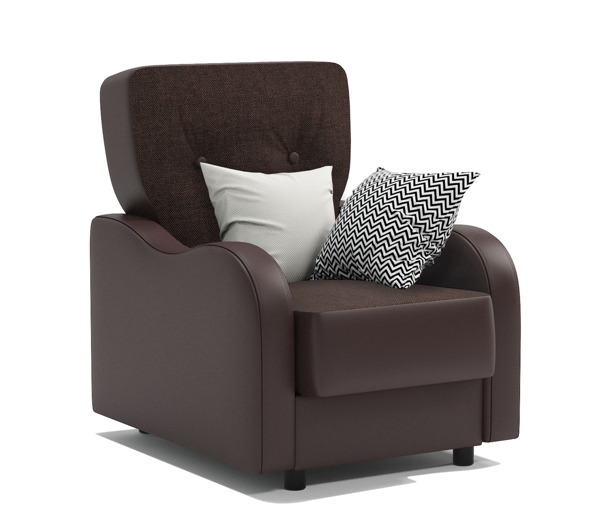 Изображение товара Кресло Шарм-Дизайн Классика В 71x90x93 см цвет коричневый 170522365