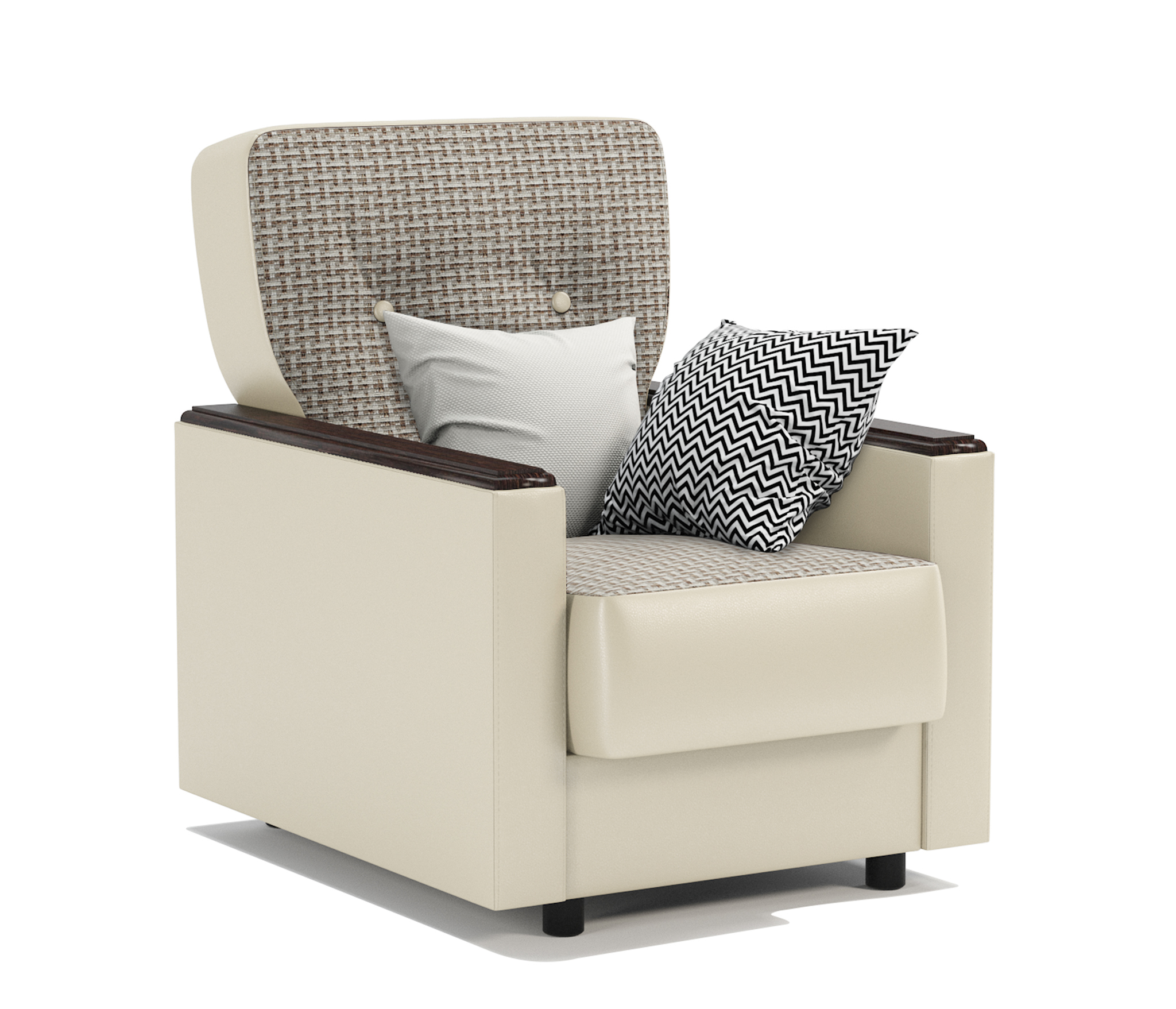 Изображение товара Кресло Шарм-Дизайн Классика Д 71x90x93 см цвет бежевый 170522351