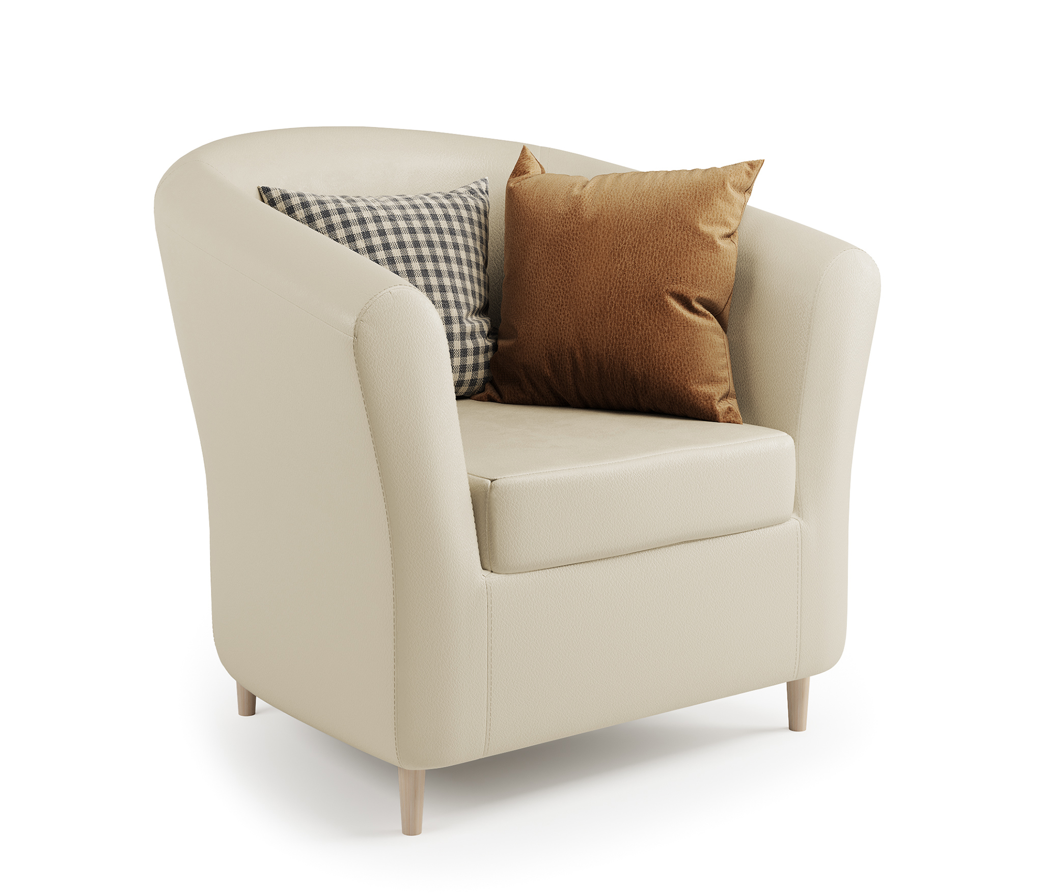 Изображение товара Кресло Шарм-Дизайн Евро Лайт 82.5x76 см бежевое комфортное и стильное