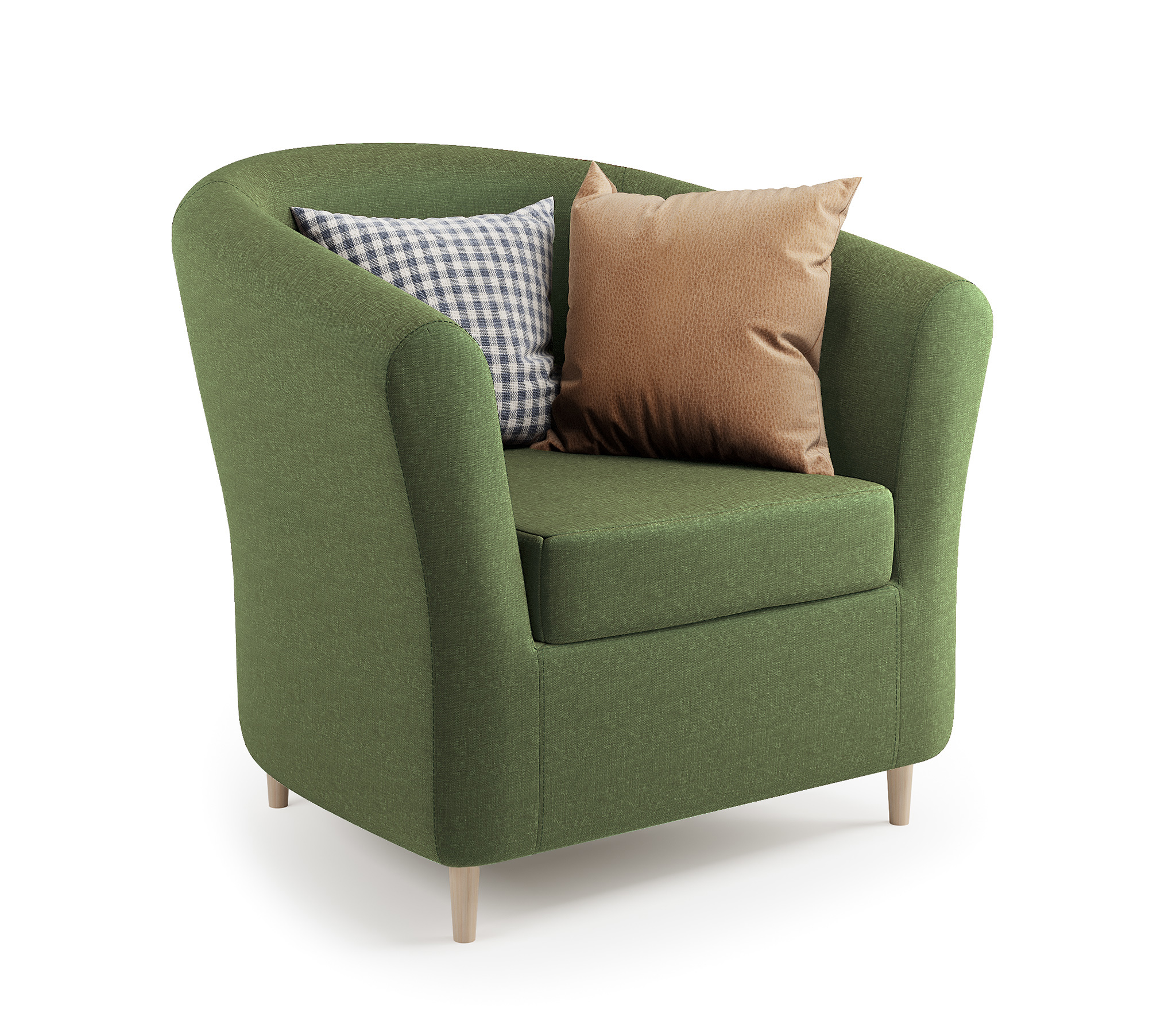 Изображение товара Кресло Шарм-Дизайн Евро Лайт зеленое комфортное для дома и офиса