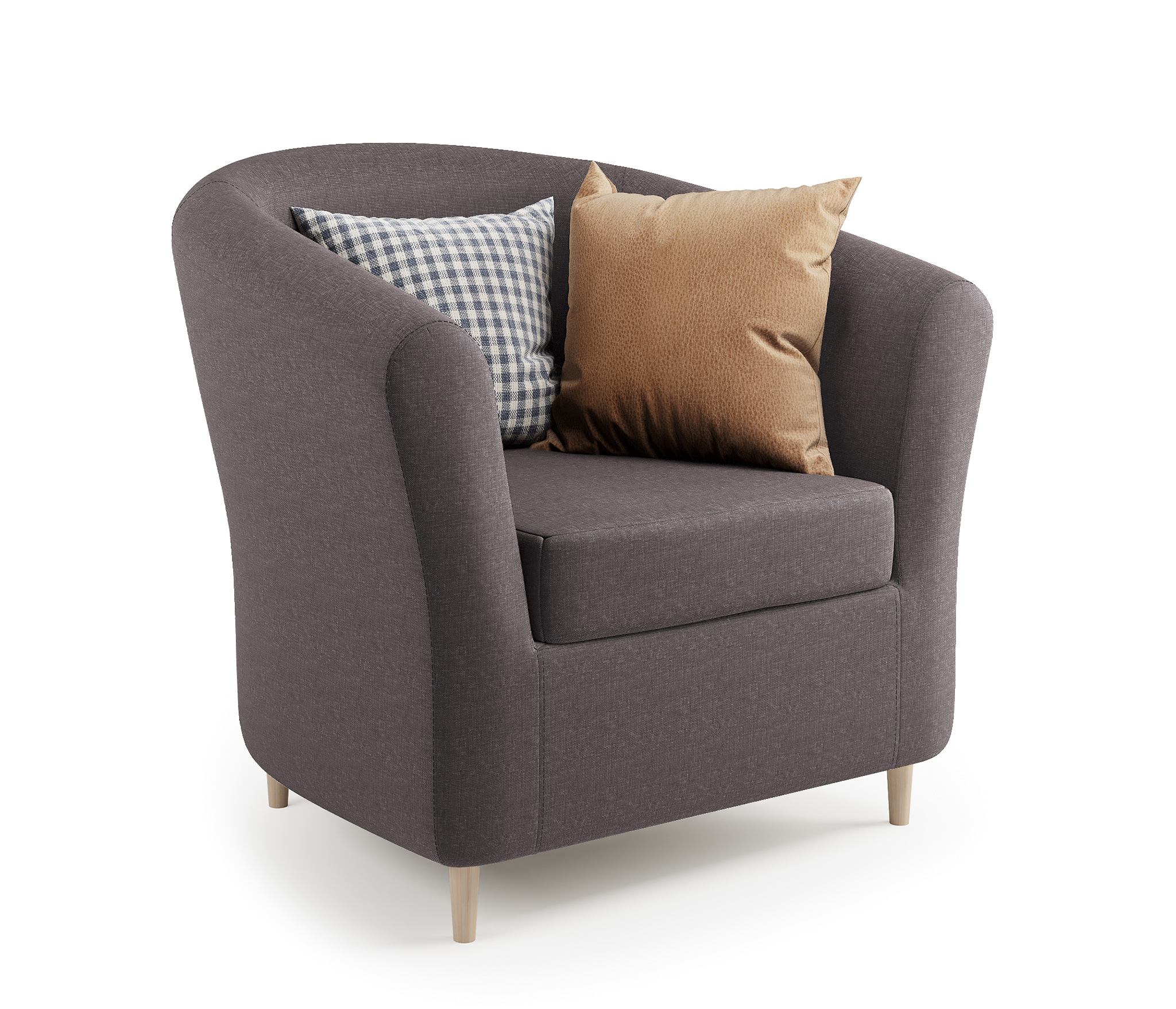 Изображение товара Кресло Шарм-Дизайн Евро Лайт 82.5x76x82 см цвет коричневый 190422008