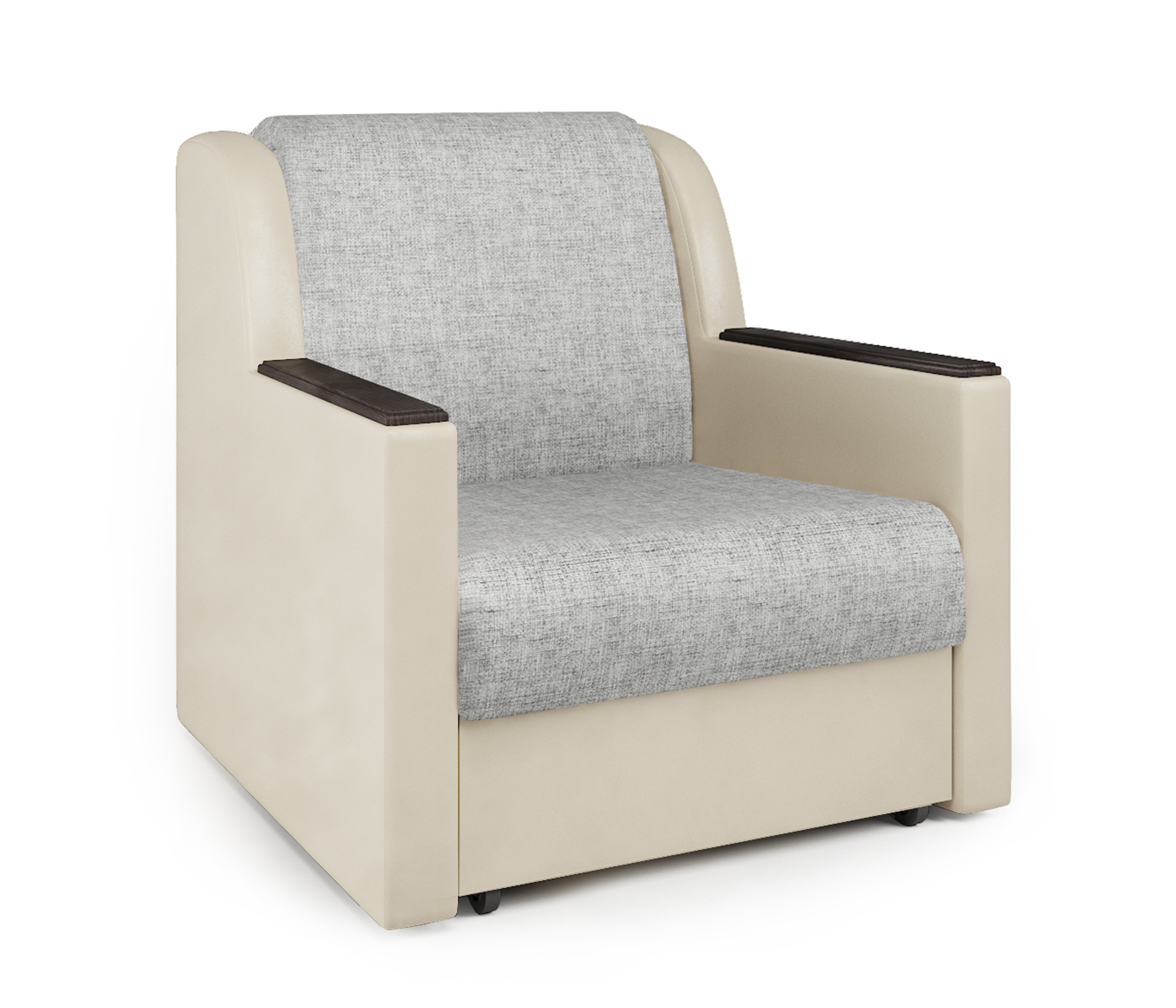 Изображение товара Кресло-кровать Шарм-Дизайн Аккорд Д 80 серый 100x95x110 см с ящиком для белья