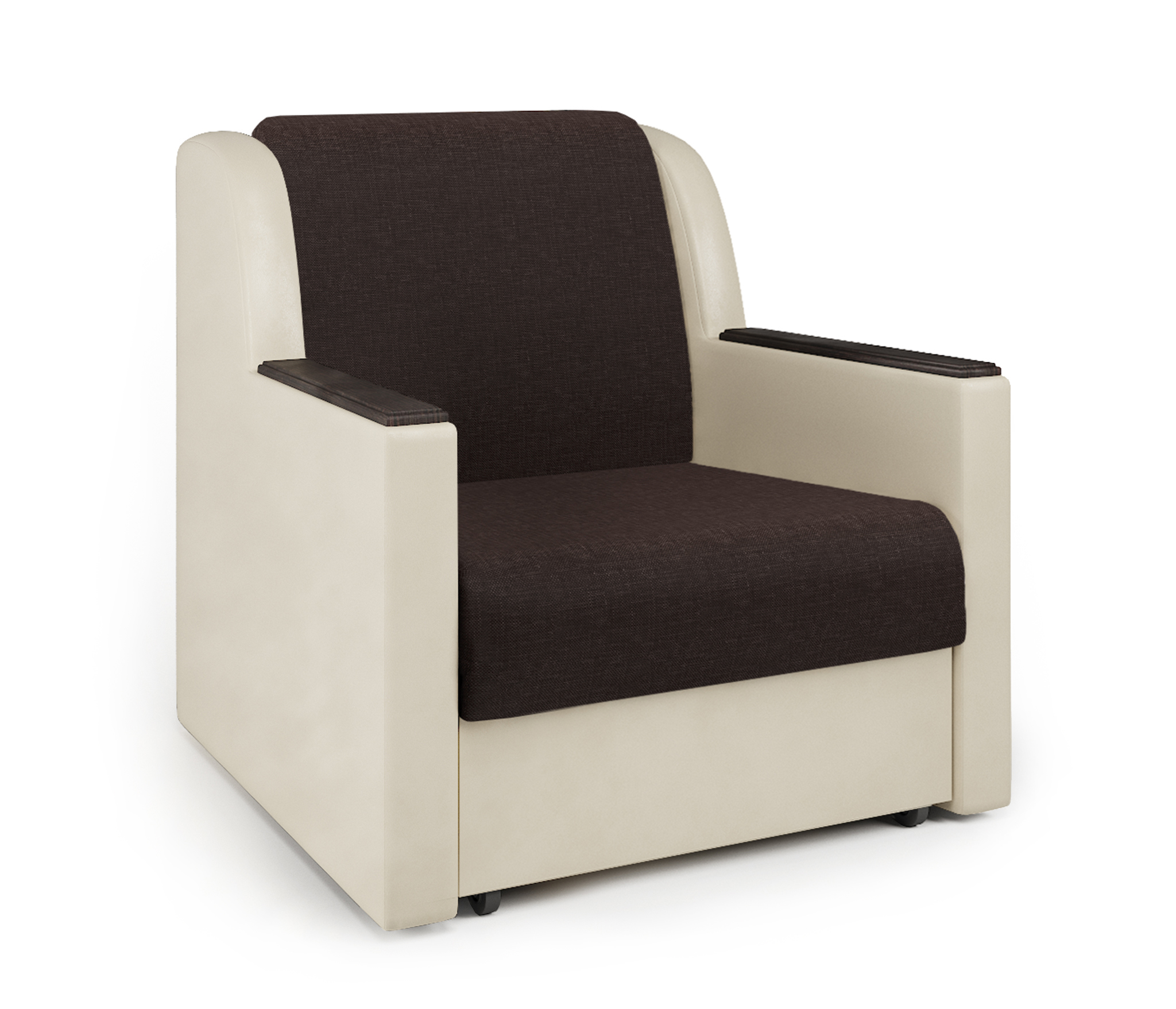 Изображение товара Кресло-кровать Шарм-Дизайн Аккорд Д 90 110x95x110 см цвет коричневый/бежевый 170522049