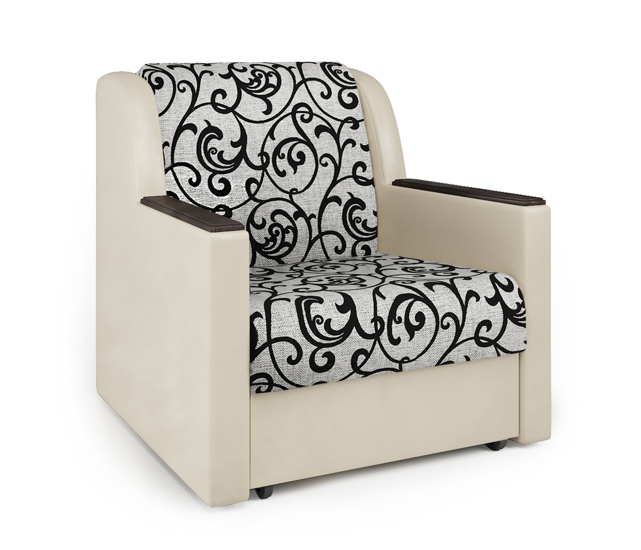 Изображение товара Кресло-кровать Шарм-Дизайн Аккорд Д 90 110x95 см Бежевое/Серое