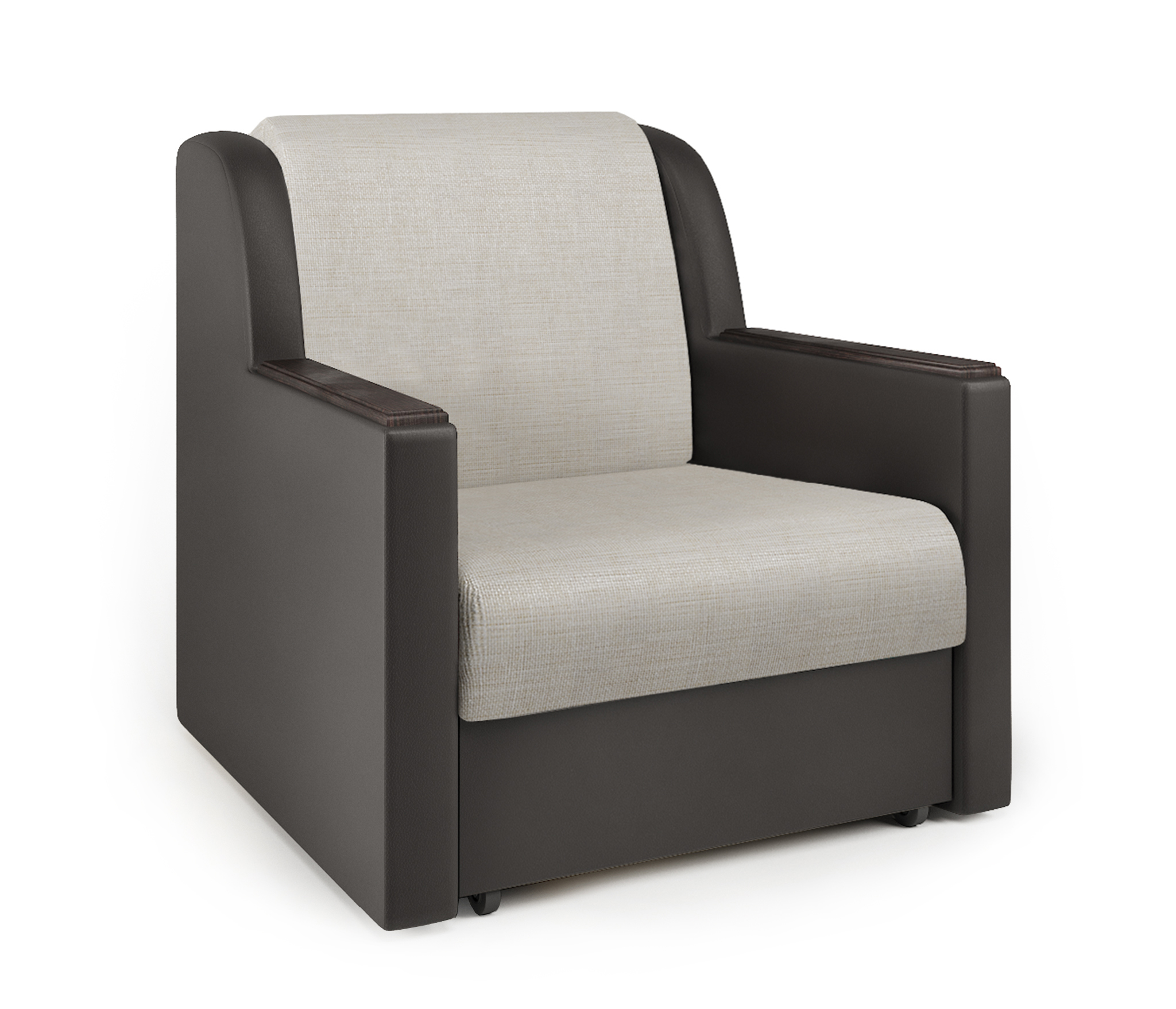 Изображение товара Кресло-кровать Шарм-Дизайн Аккорд Д 70 коричневый/бежевый