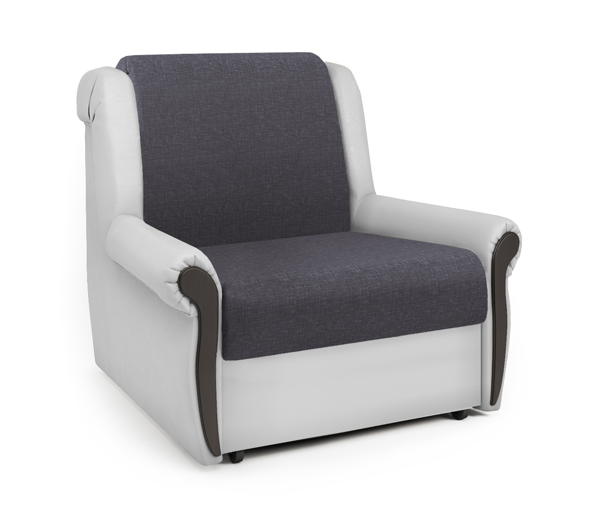 Изображение товара Кресло-кровать Шарм-Дизайн Аккорд М 60 90x95x110 см цвет серый/белый 170522071
