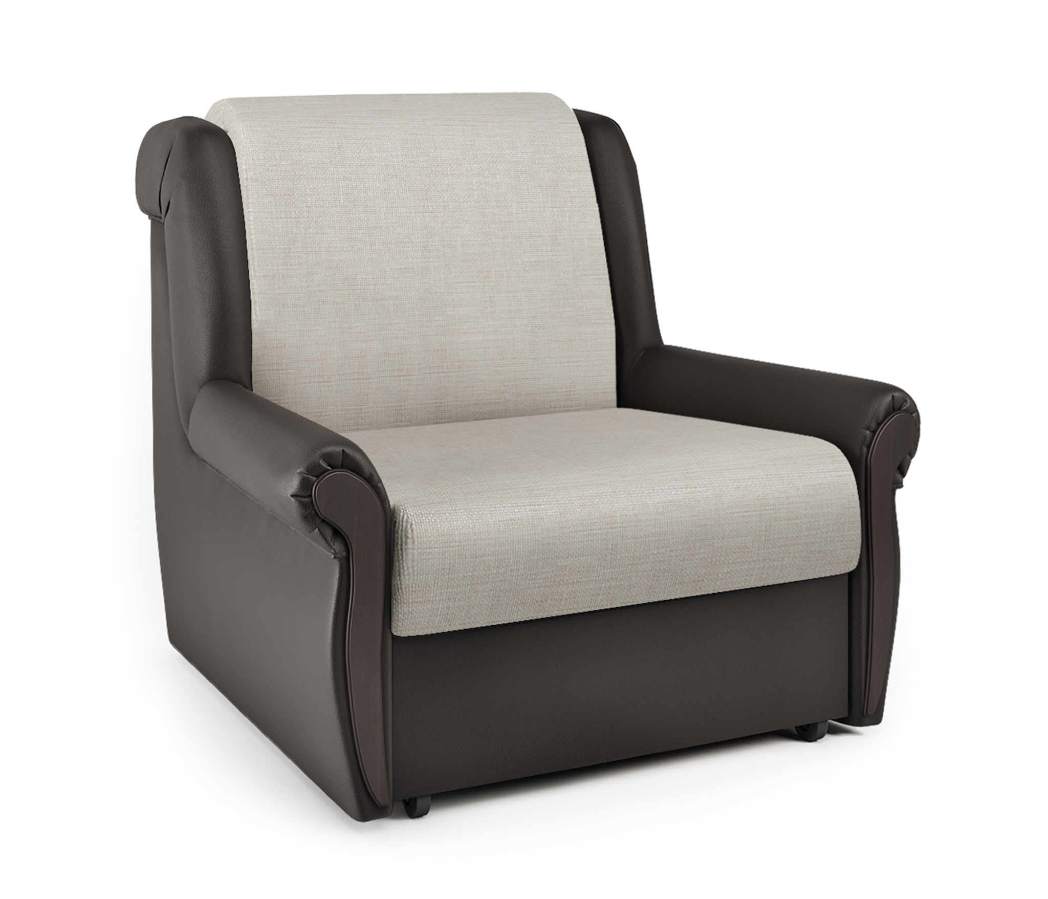 Изображение товара Кресло-кровать Шарм-Дизайн Аккорд М 90 120x95x110 см цвет коричневый/бежевый 170522120