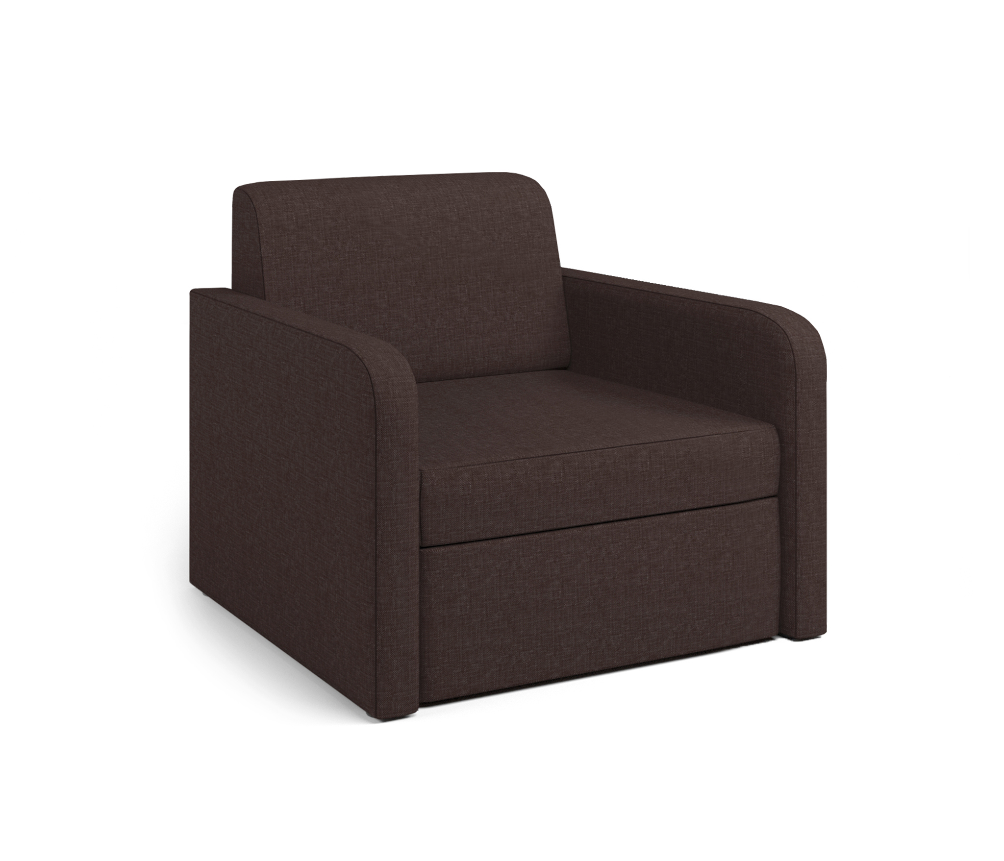 Изображение товара Кресло-кровать Шарм-Дизайн Бит Куба 76x74x78 см коричневый
