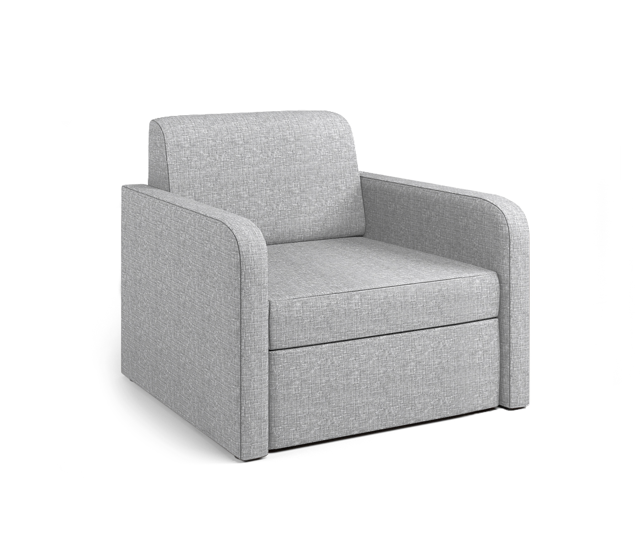 Изображение товара Кресло-кровать Шарм-дизайн Бит Куба 76x74x78 см цвет светло-серый 3108203