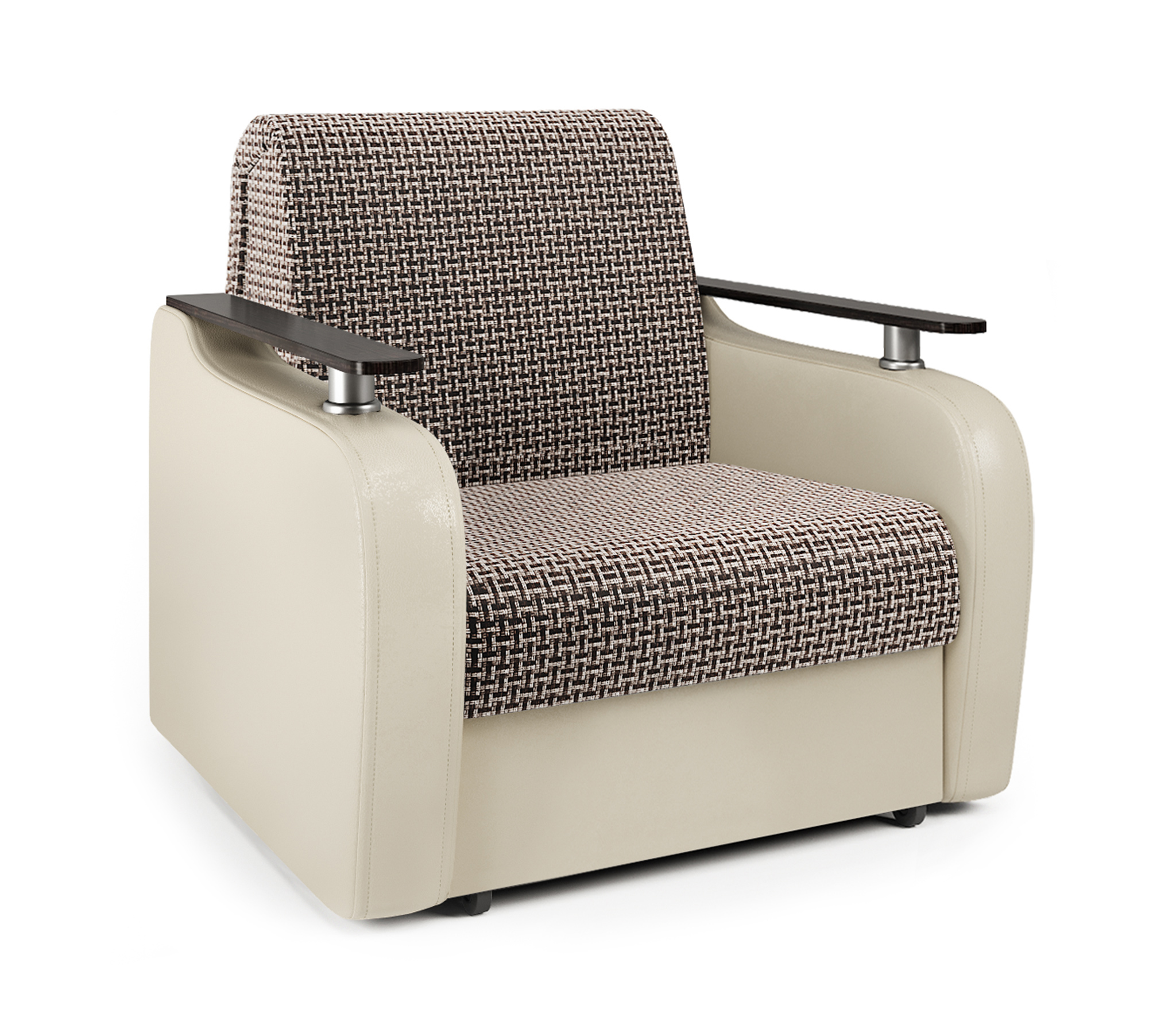 Изображение товара Кресло-кровать Шарм-Дизайн Гранд Д 70 94x95x110 см цвет бежевый/коричневый 170522125