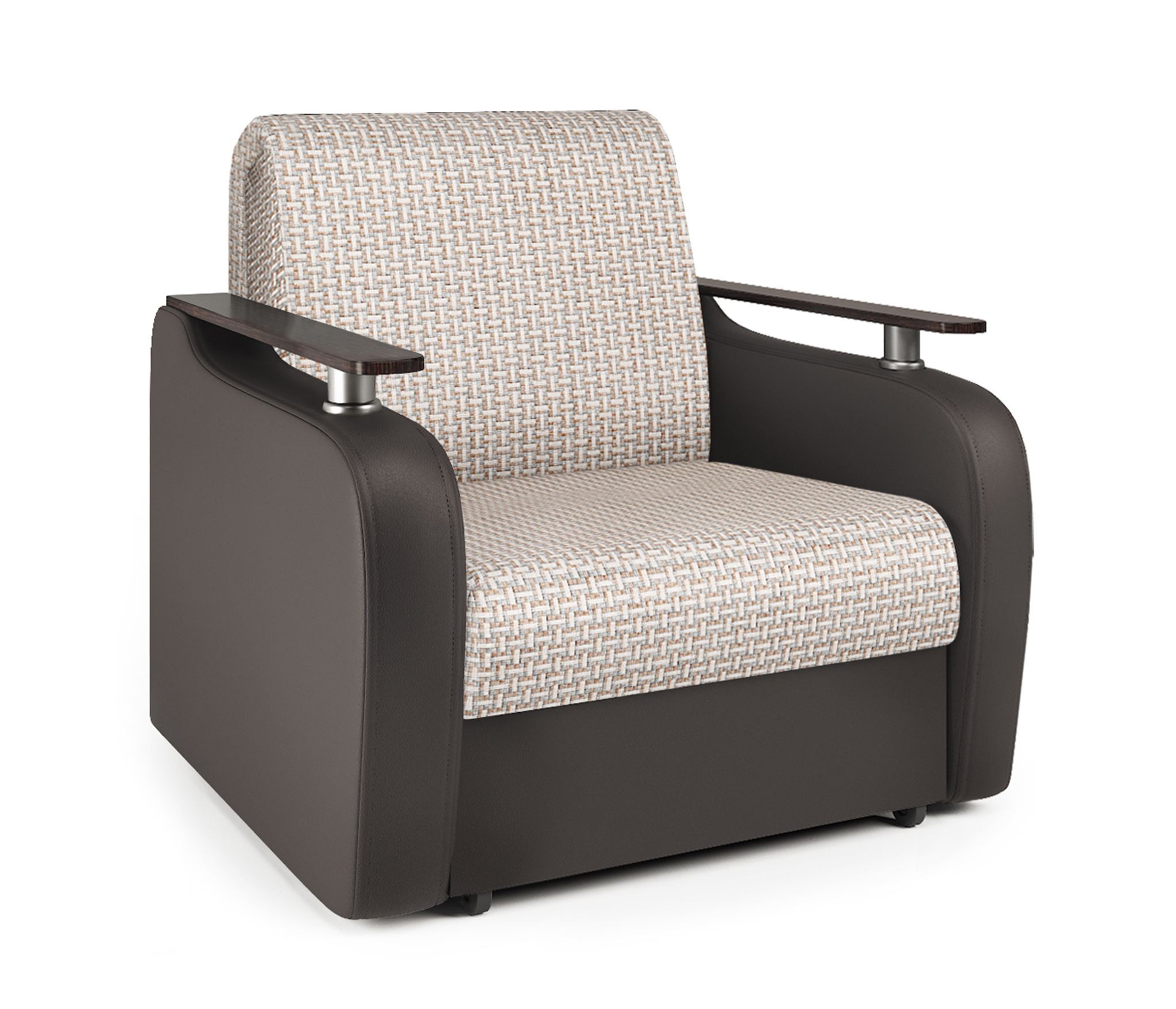 Изображение товара Кресло-кровать Шарм-Дизайн Гранд Д 80 104x95x110 см цвет бежевый/коричневый 170522148