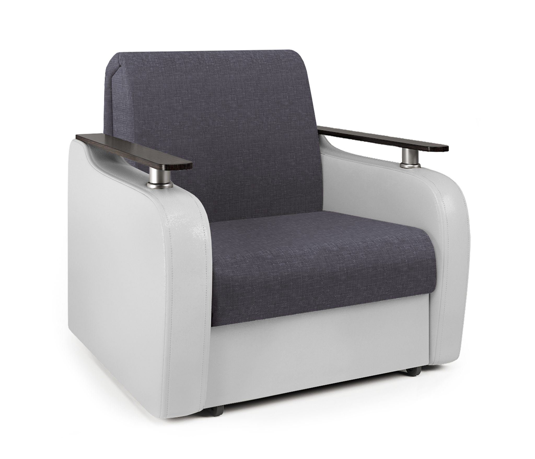 Изображение товара Кресло-кровать Шарм-Дизайн Гранд Д 80 серый/белый