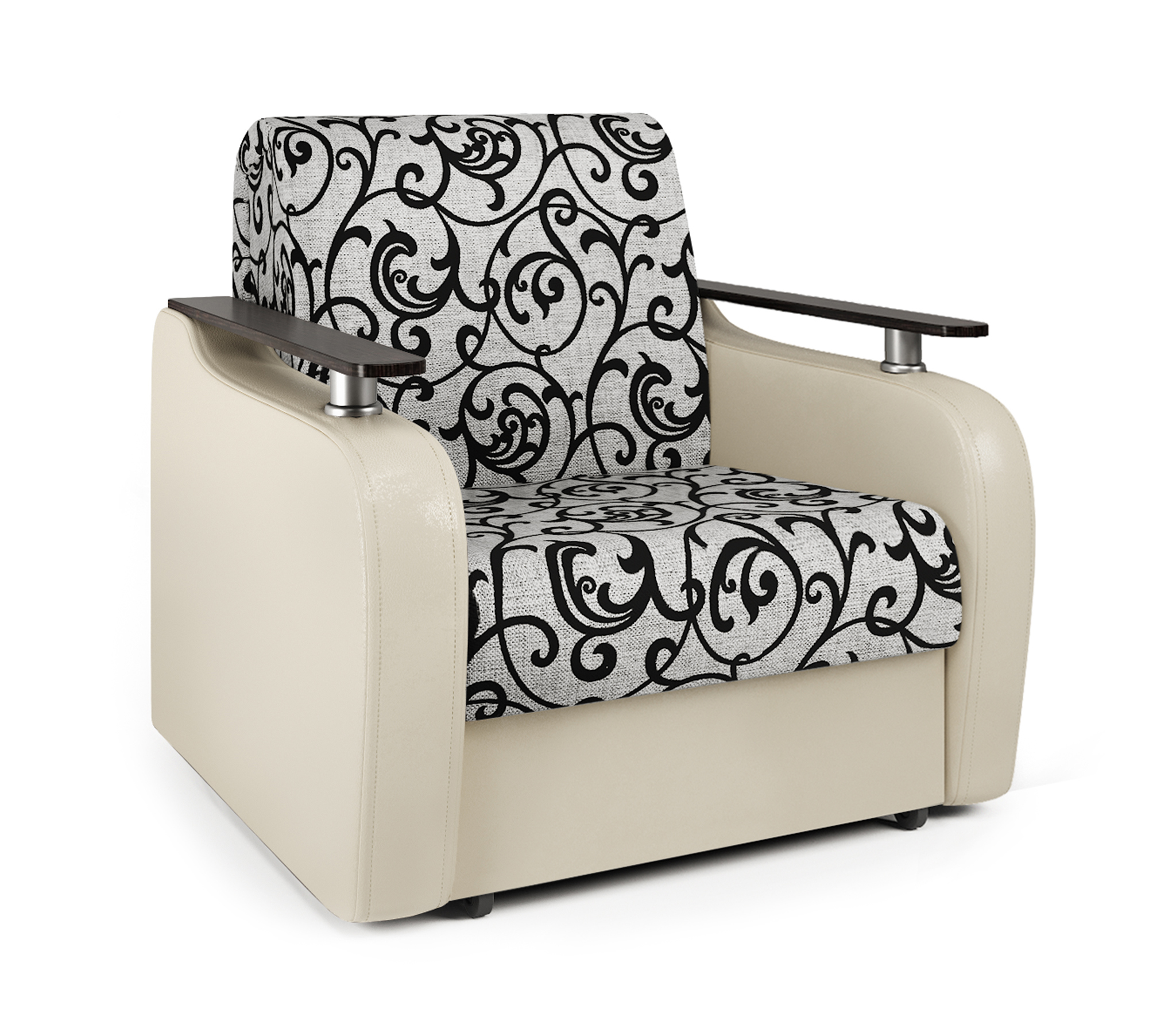 Изображение товара Кресло-кровать Шарм-Дизайн Гранд Д 90 114x95x110 см цвет бежевый/серый 170522185