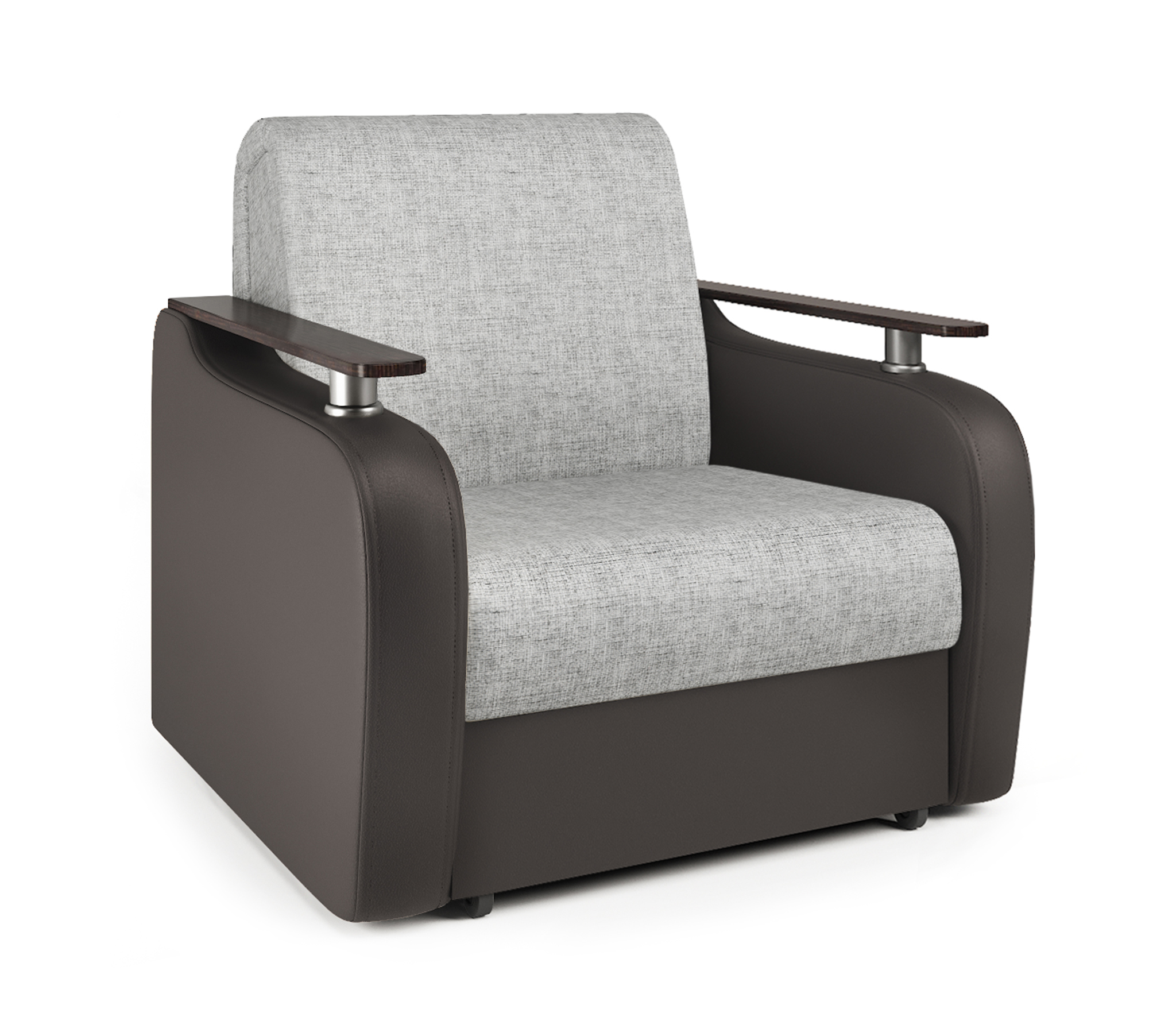 Изображение товара Кресло-кровать Шарм-Дизайн Гранд Д 90 114x95x110 см цвет коричневый/серый 170522190