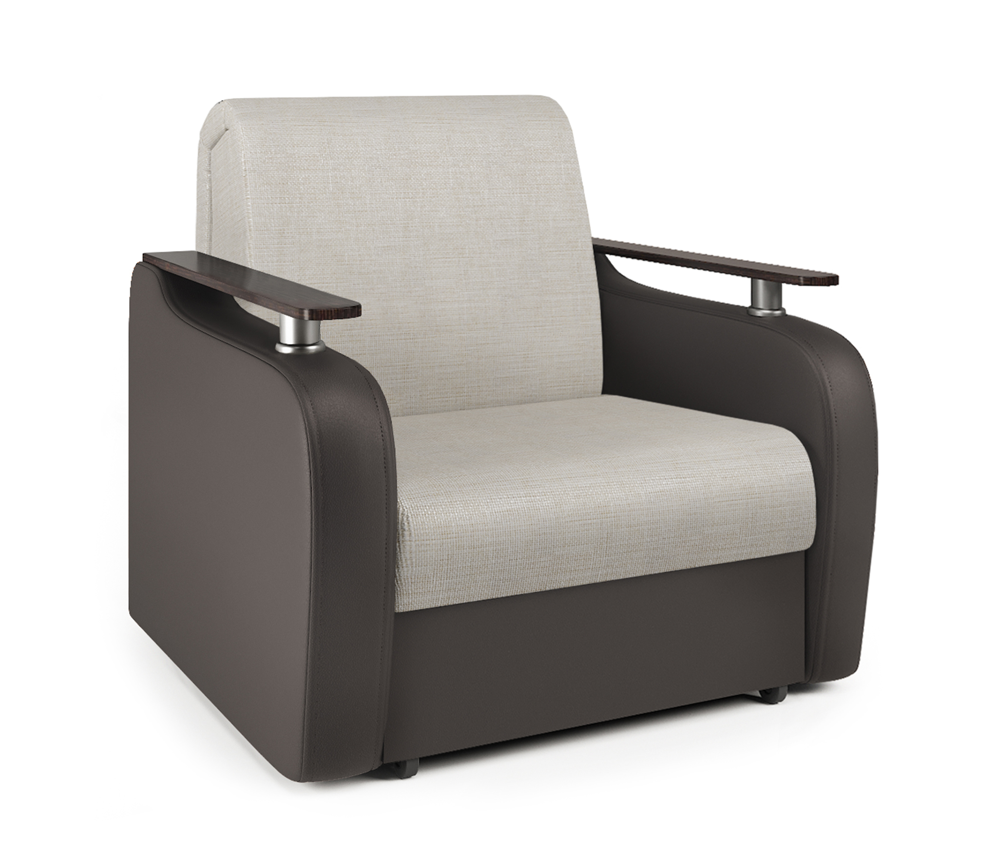 Изображение товара Кресло-кровать Шарм-Дизайн Гранд Д 90 114x95x110 см цвет коричневый/бежевый 170522192