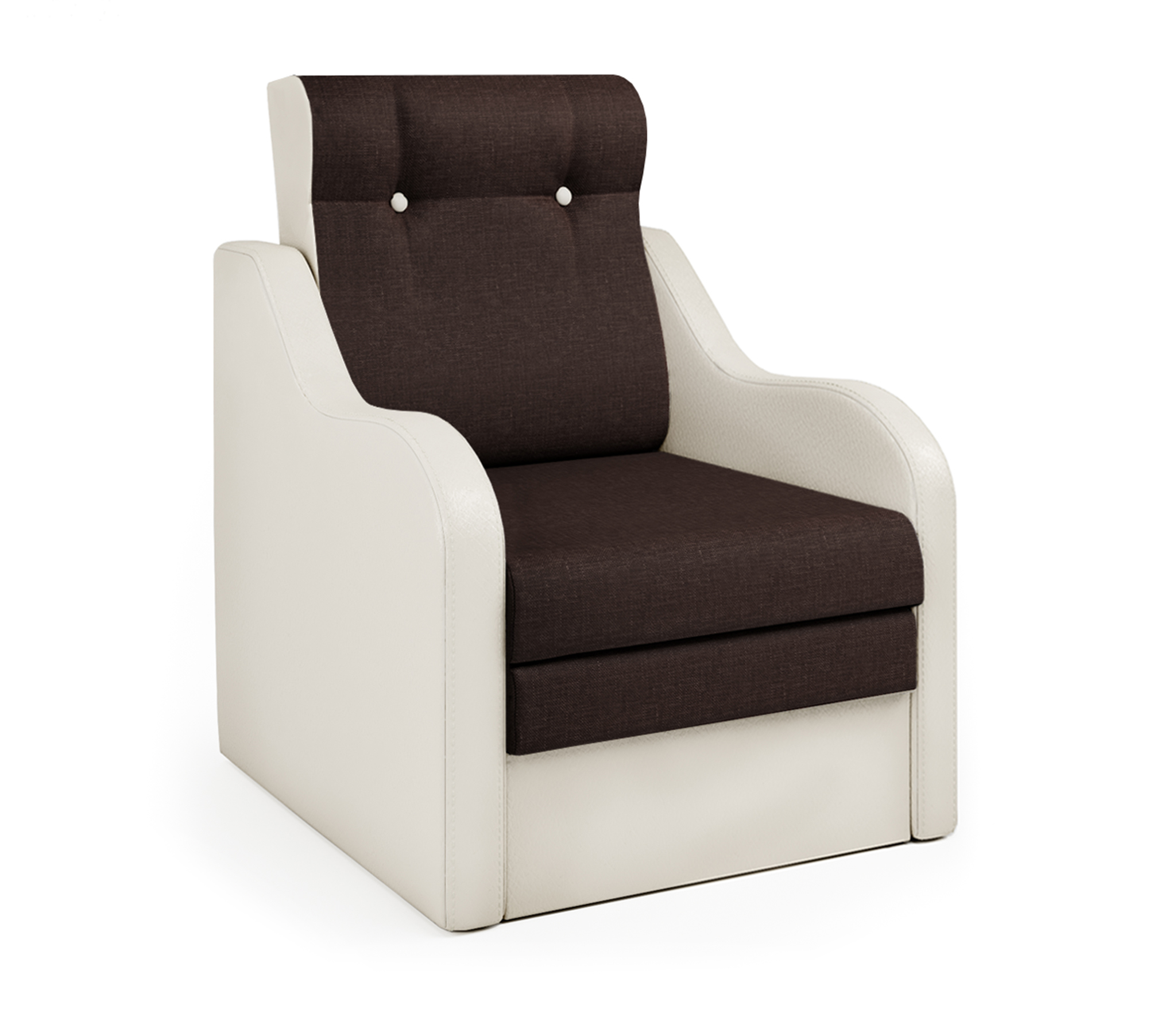 Изображение товара Кресло-кровать Шарм-Дизайн Классика В 80x101x83 см цвет бежевый/коричневый 3103033