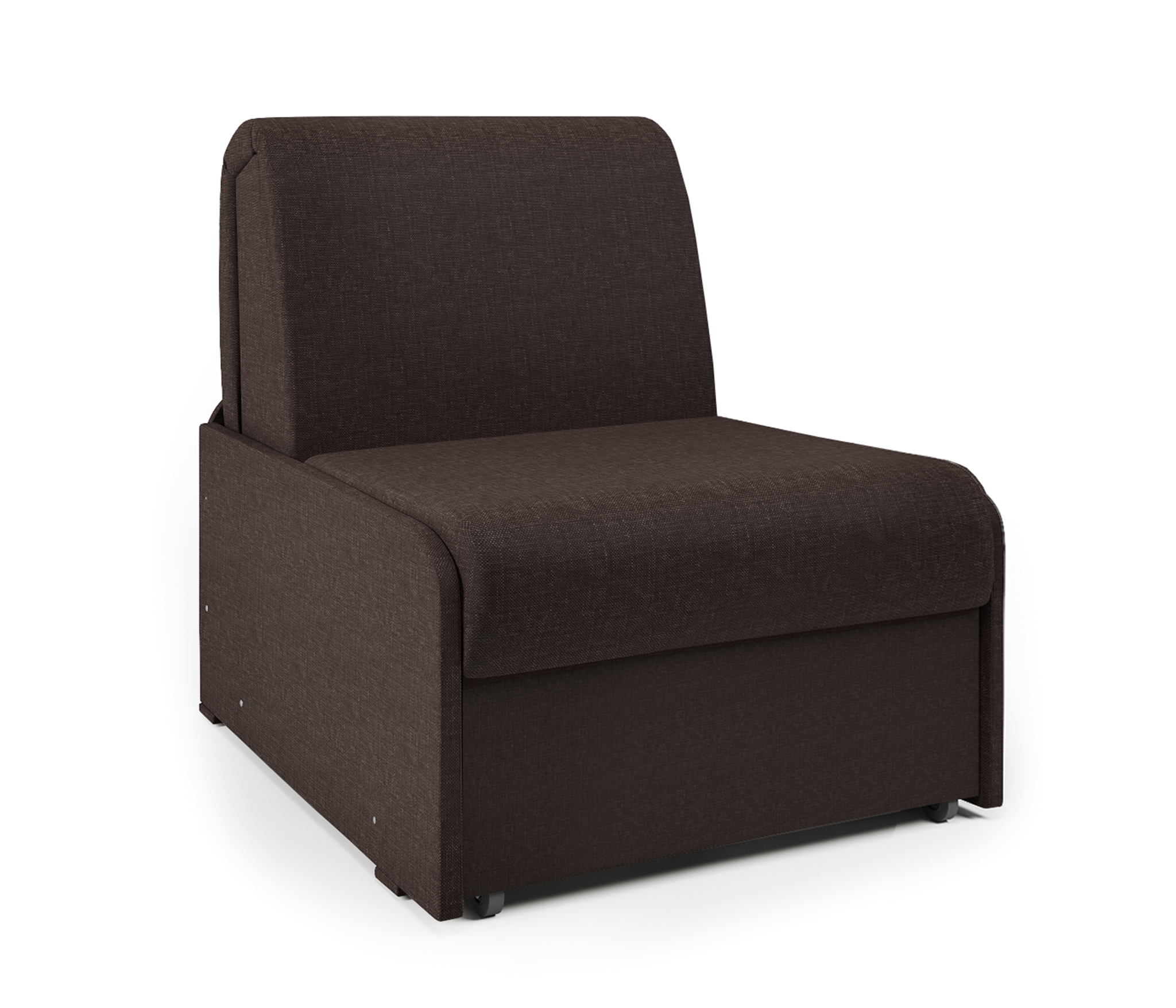 Изображение товара Кресло-кровать Шарм-Дизайн Коломбо БП 80 коричневое с механизмом аккордеон и ящиком