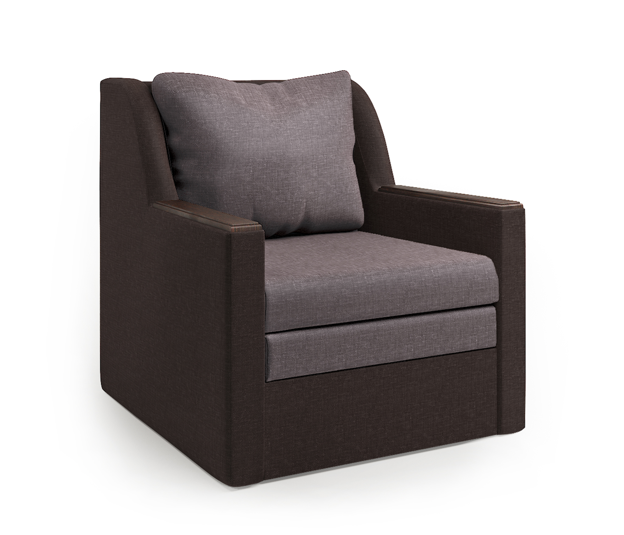 Изображение товара Кресло-кровать Шарм-Дизайн Соло коричневый 82x93x94 см с бельевым ящиком Изображение товара Кресло-кровать Шарм-Дизайн Соло коричневый 82x93x94 см с бельевым ящиком