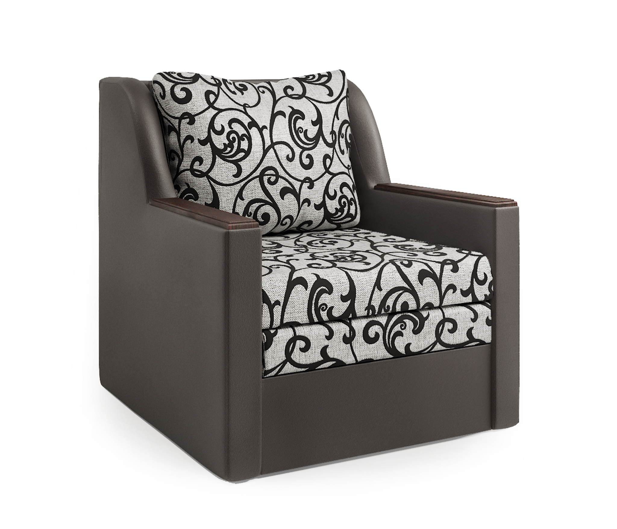 Изображение товара Кресло-кровать Шарм-Дизайн Соло 82x93x94 см коричневая бежевый стильная мебель для спальни и гостин