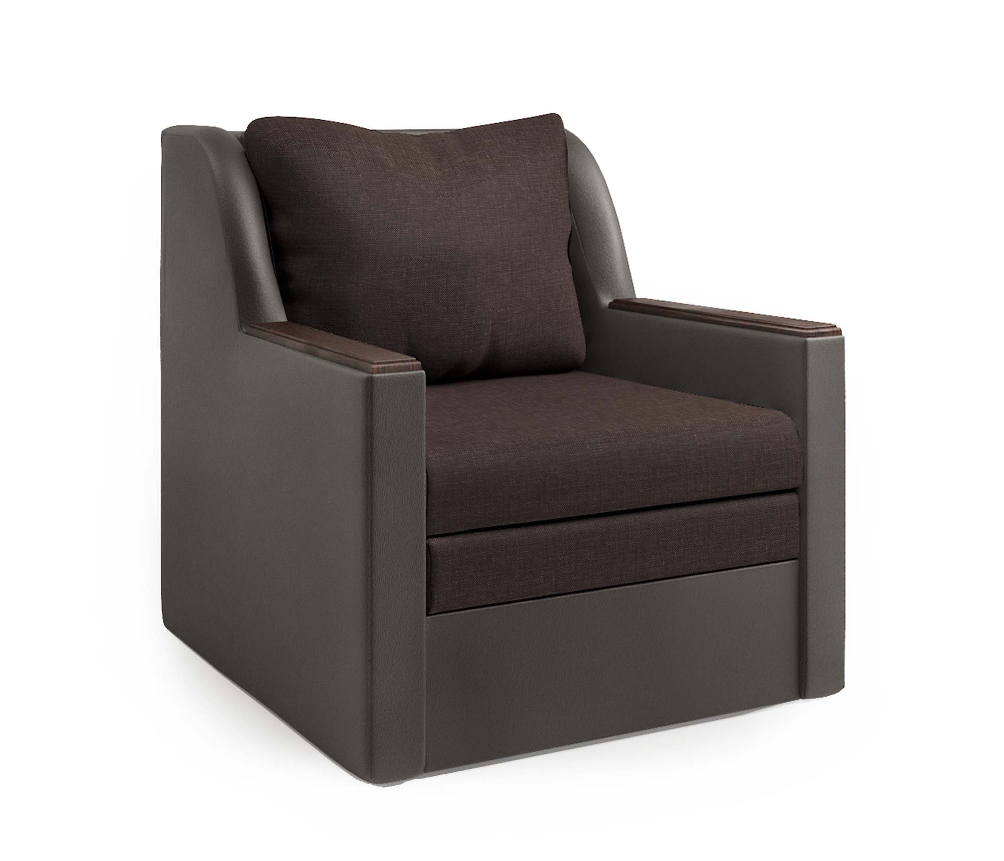 Изображение товара Кресло-кровать Шарм-Дизайн Соло 82x93x94 см цвет коричневый 1006041