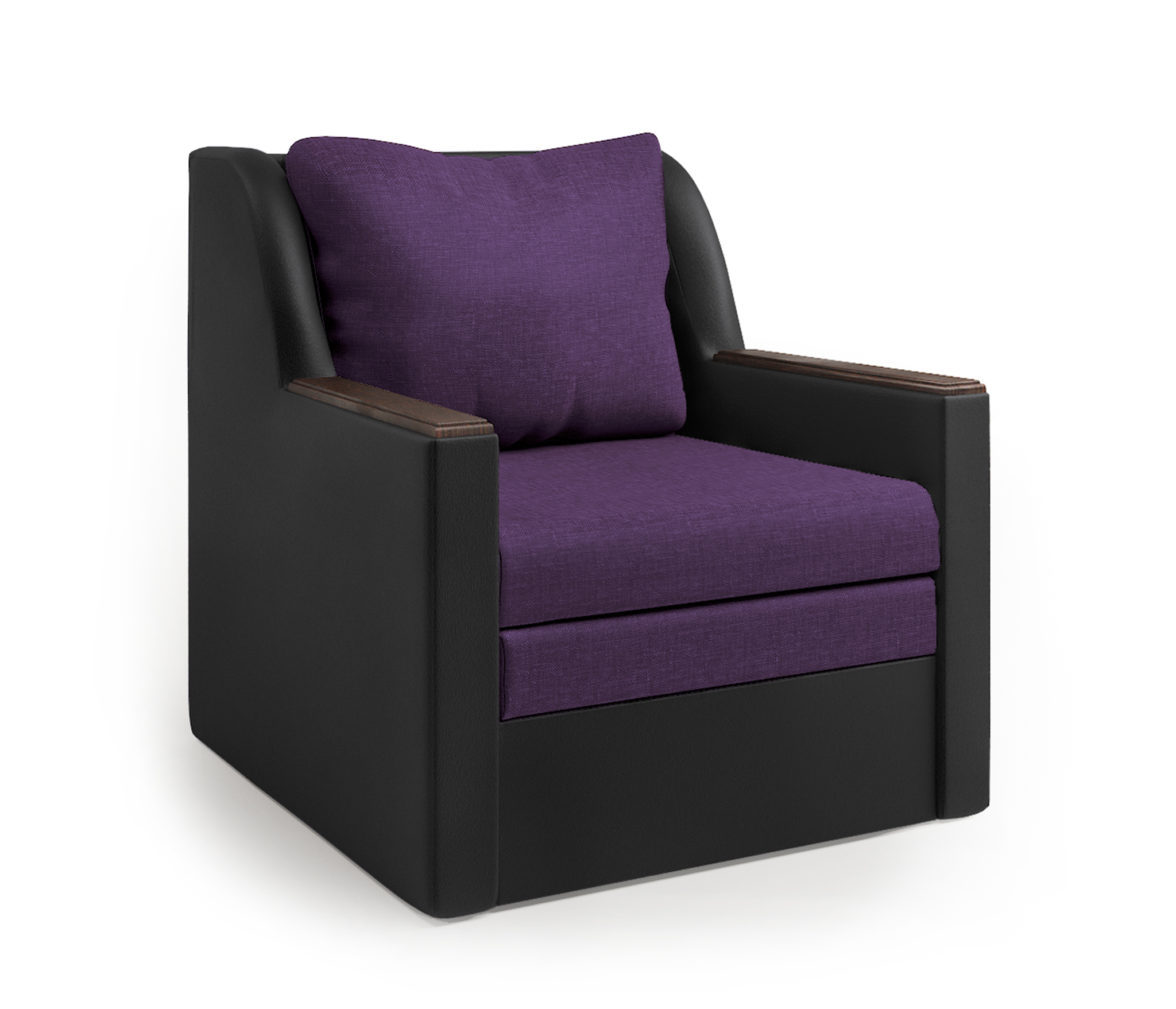 Изображение товара Кресло-кровать Шарм-Дизайн Соло 82x93x94 см цвет фиолетовый 1006040