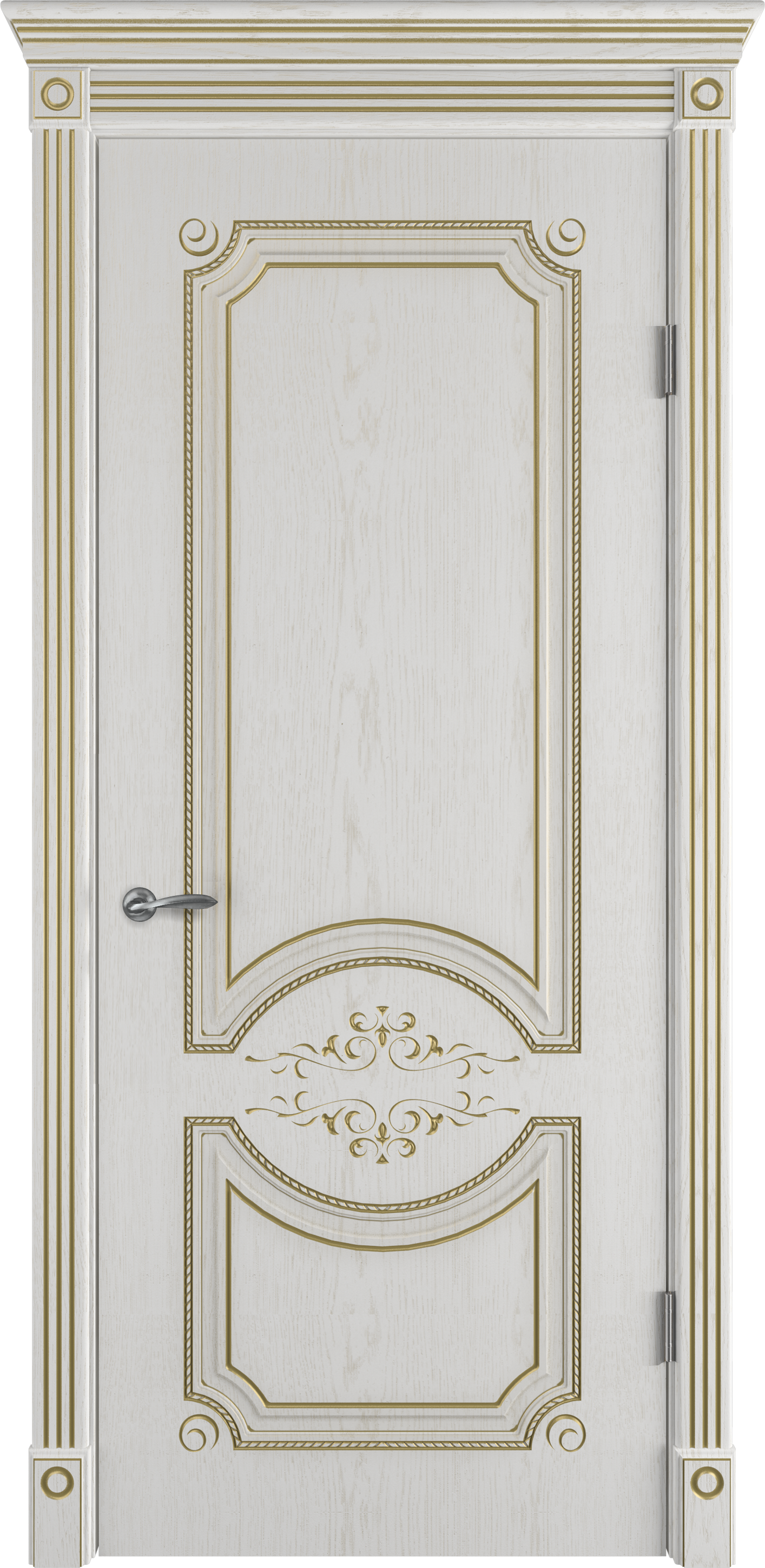 Изображение товара Межкомнатная дверь Милана 60x200 см ПВХ дуб бьянко классика Россия