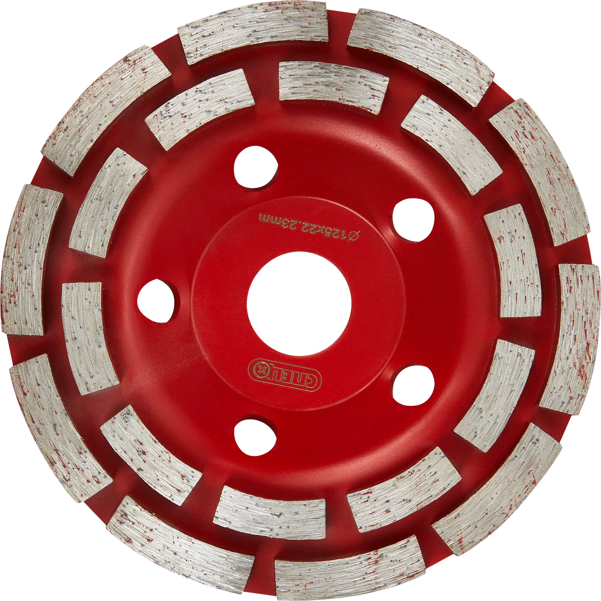 Изображение товара Чашка алмазная двухрядная Спец 125x22.2 мм для шлифовки