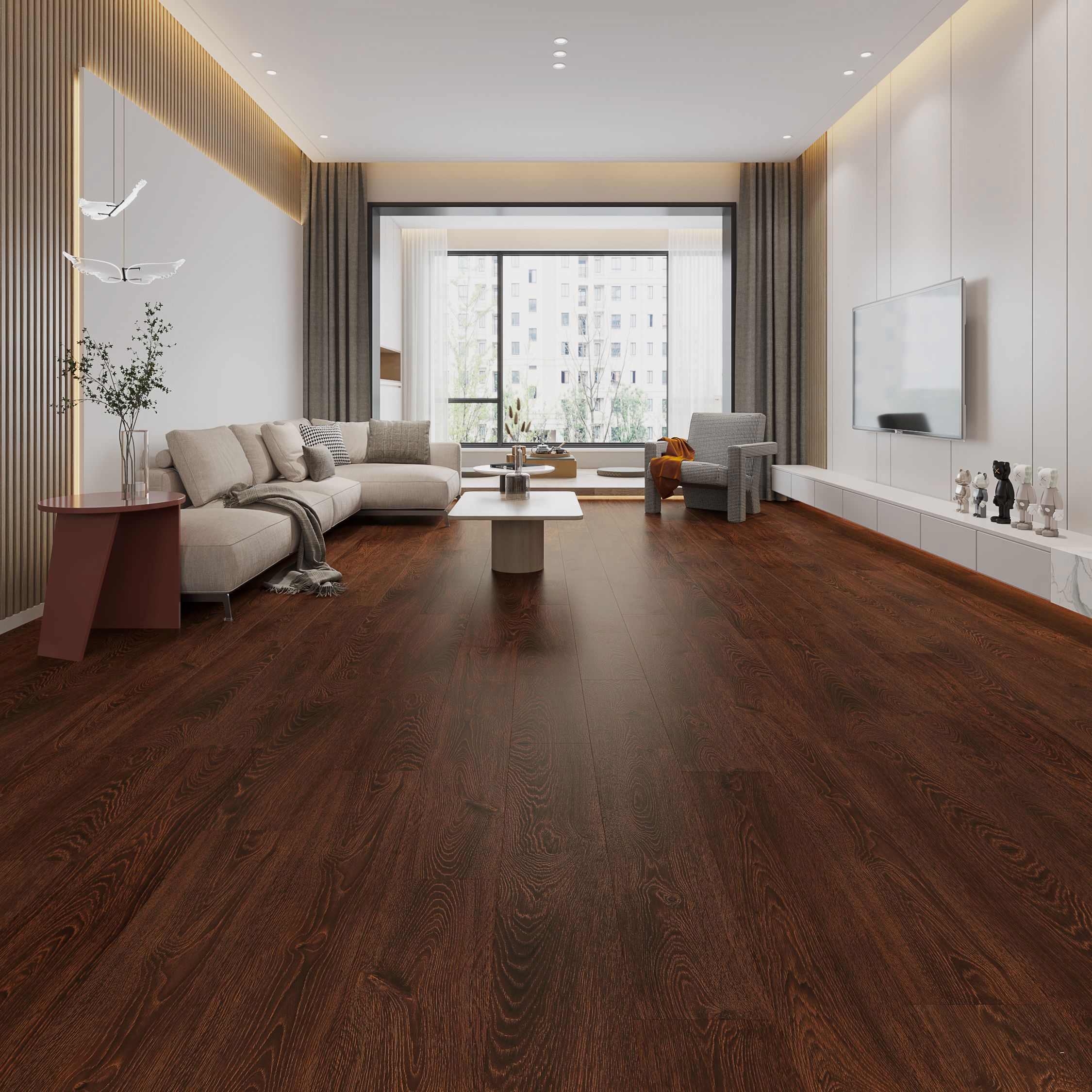 Изображение товара Ламинат Дуб Маньери 33 класс 8 мм влагостойкий чистый дуб 2.38 м²