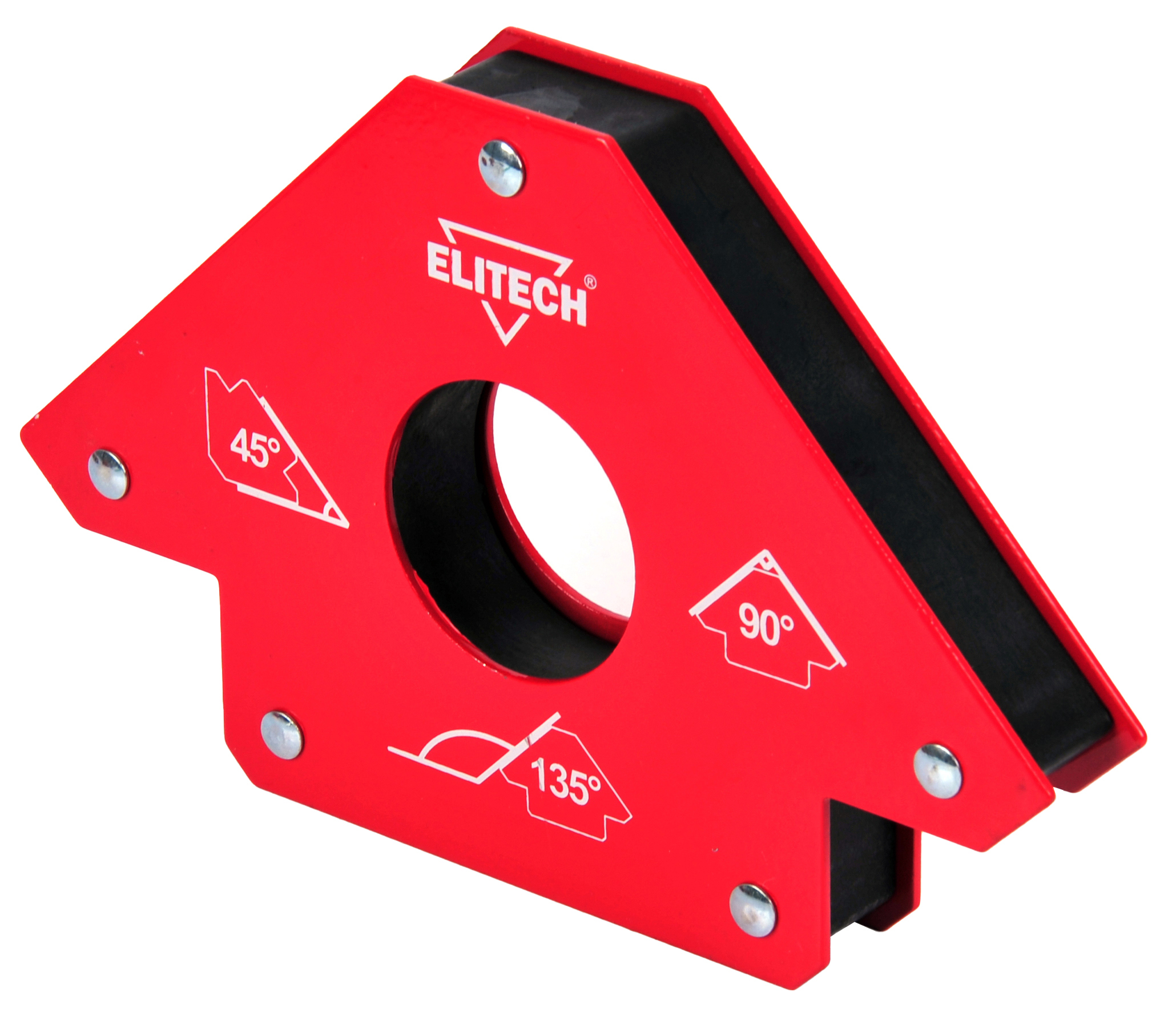 Изображение товара Уголок магнитный для сварки Elitech 195308 до 35 кг