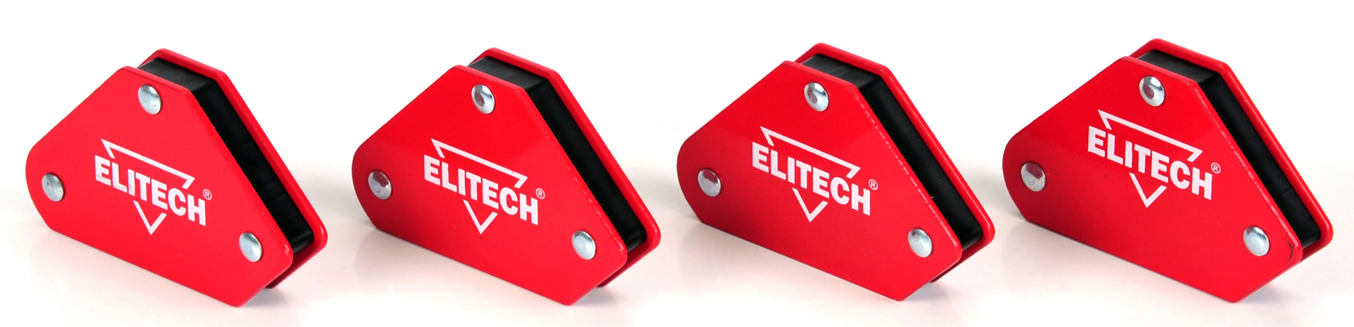 Изображение товара Уголок магнитный для сварки Elitech до 5 кг, комплект 4 шт с углом 135°