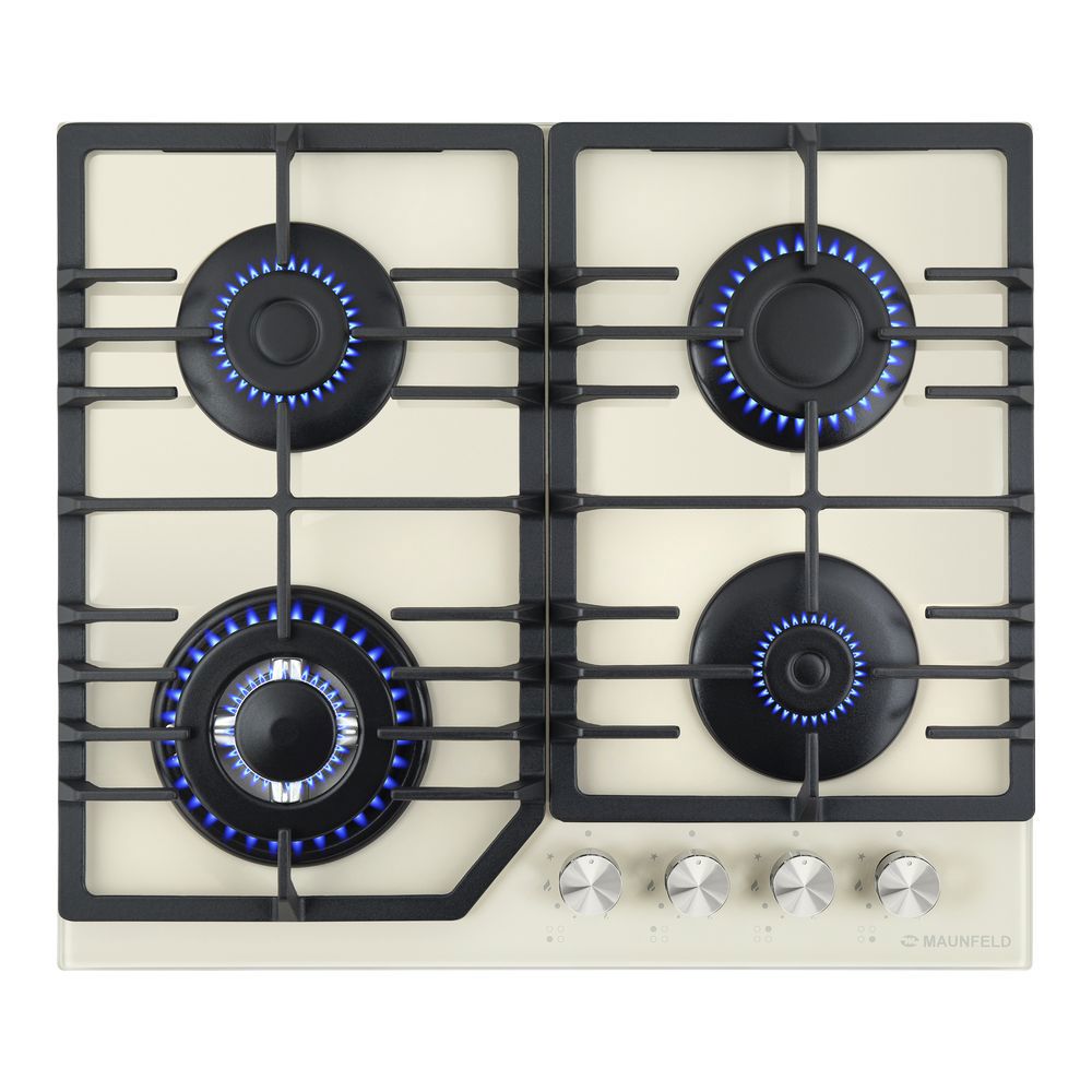 Изображение товара Газовая варочная панель Maunfeld EGHG.64.43CBG-G 59 см 4 конфорки цвет бежевый