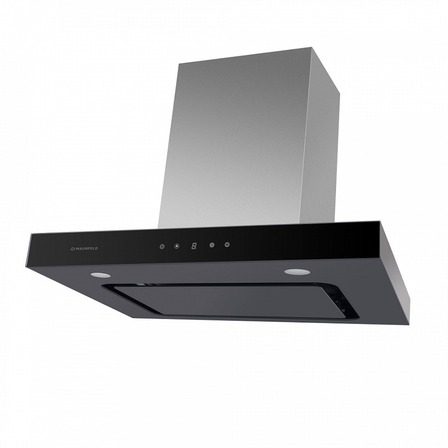 Изображение товара Кухонная вытяжка Maunfeld Norfolk 60 нержавеющая сталь черное стекло сенсорное управление