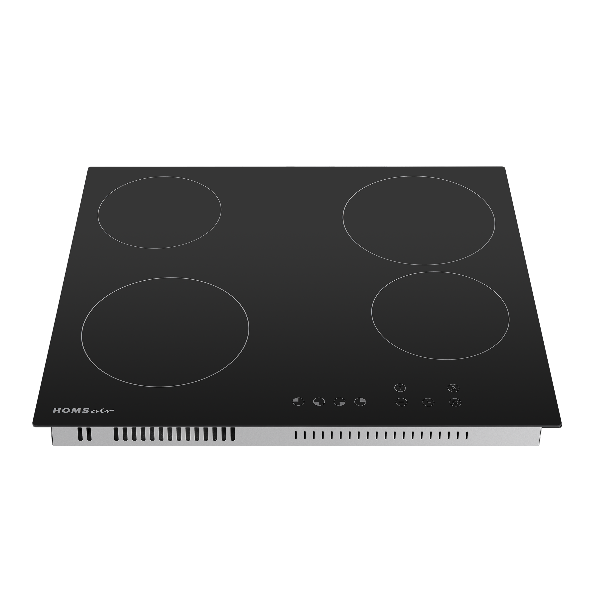 Изображение товара Стеклокерамическая варочная панель Homsair HV64BK 4 конфорки черный стильная удобная