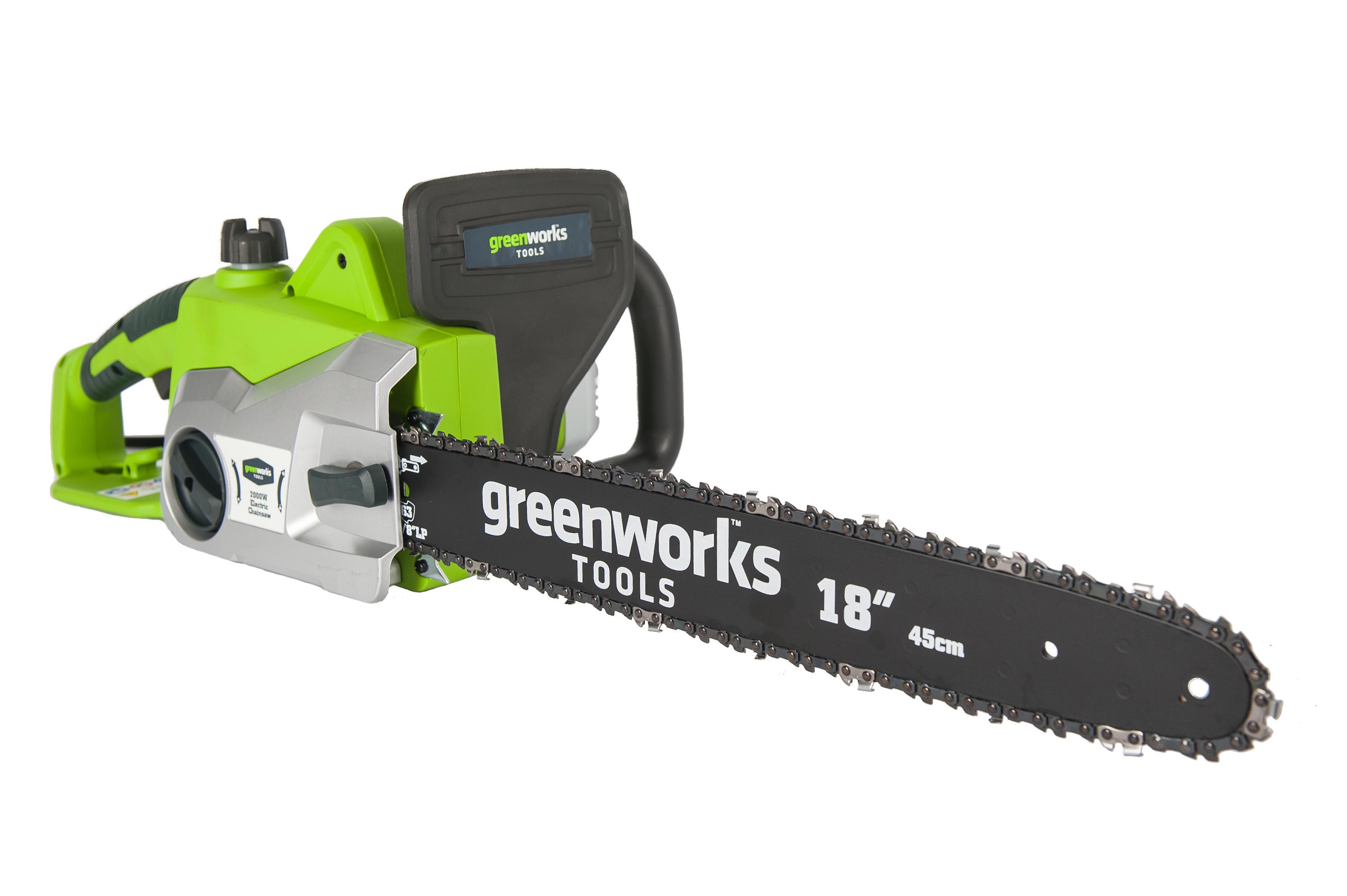 Изображение товара Электропила Greenworks GCS2046 2000 Вт шина 46 см
