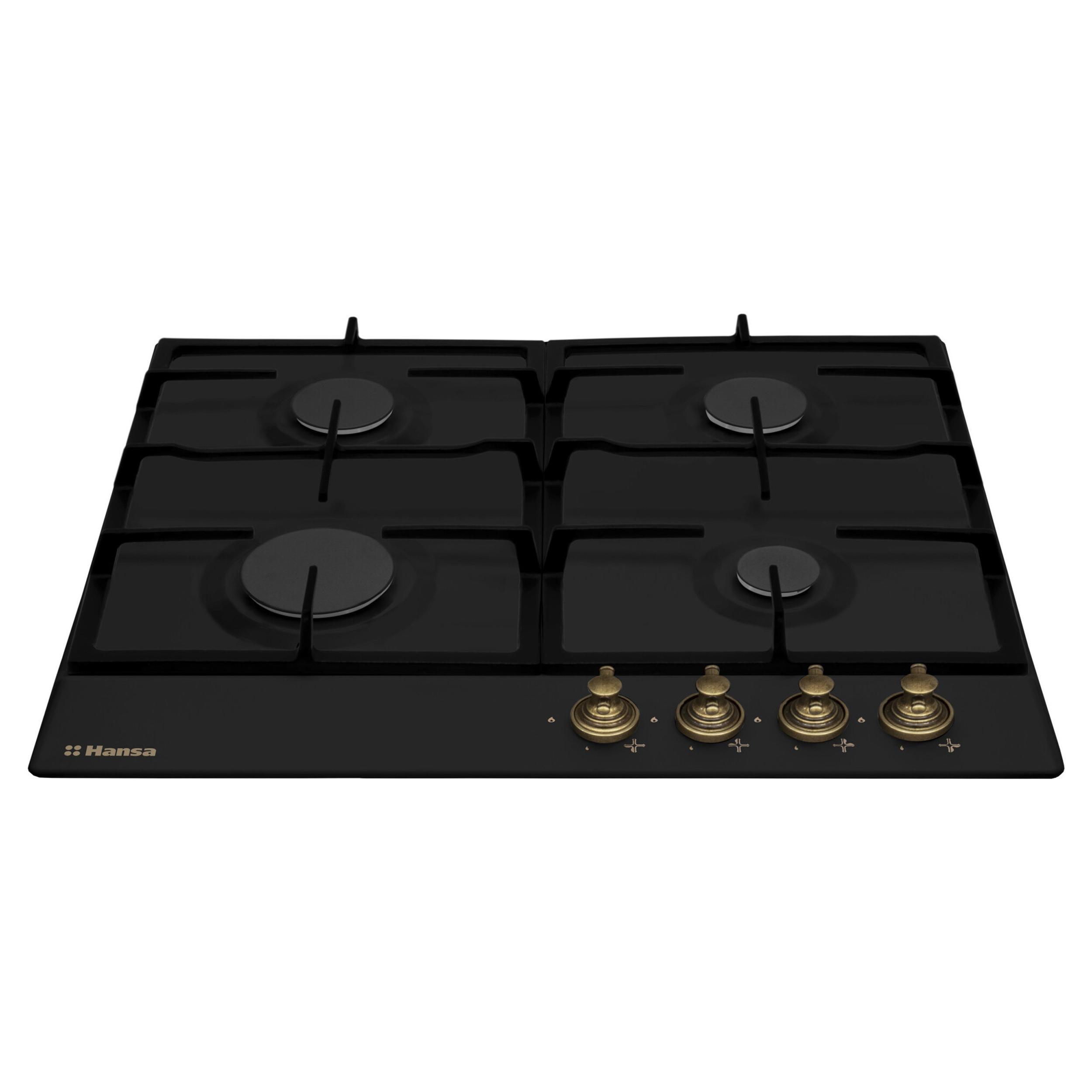 Изображение товара Газовая варочная панель Hansa BHGA630390 4 конфорки Черный Польша