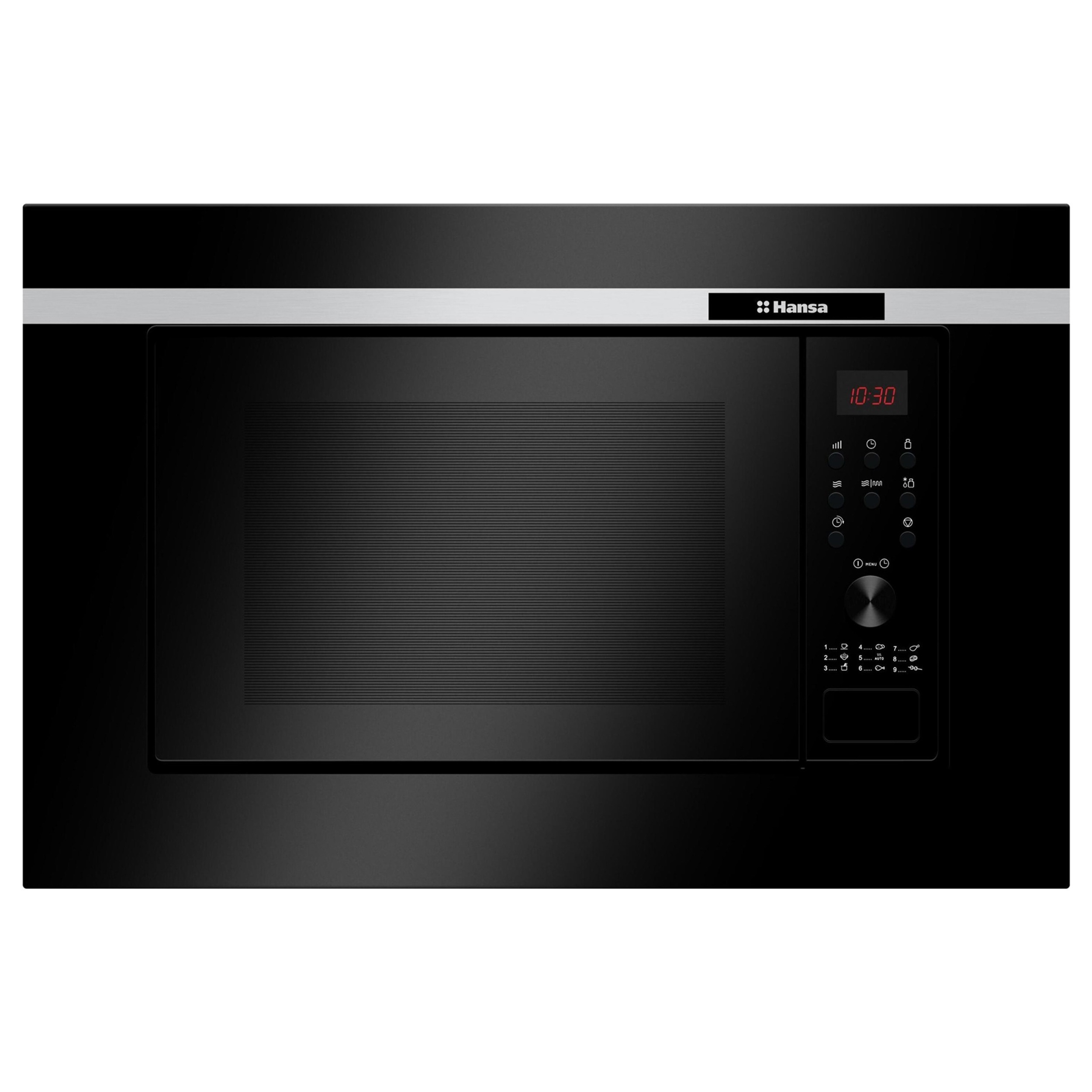 Изображение товара Встраиваемая микроволновая печь Hansa AMG20BFH черная 20 л 700 Вт