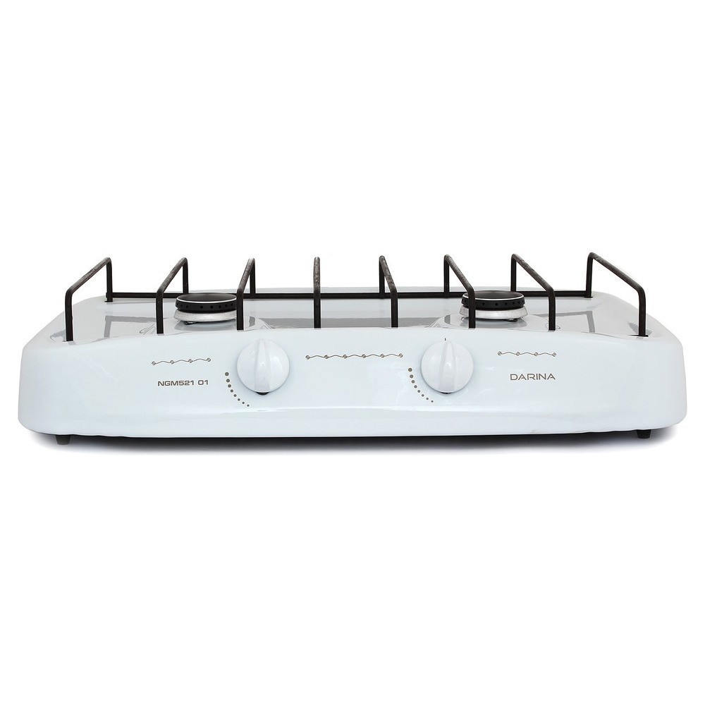 Изображение товара Газовая настольная плита Darina L NGM 521 01 W 2 конфорки белая компактная