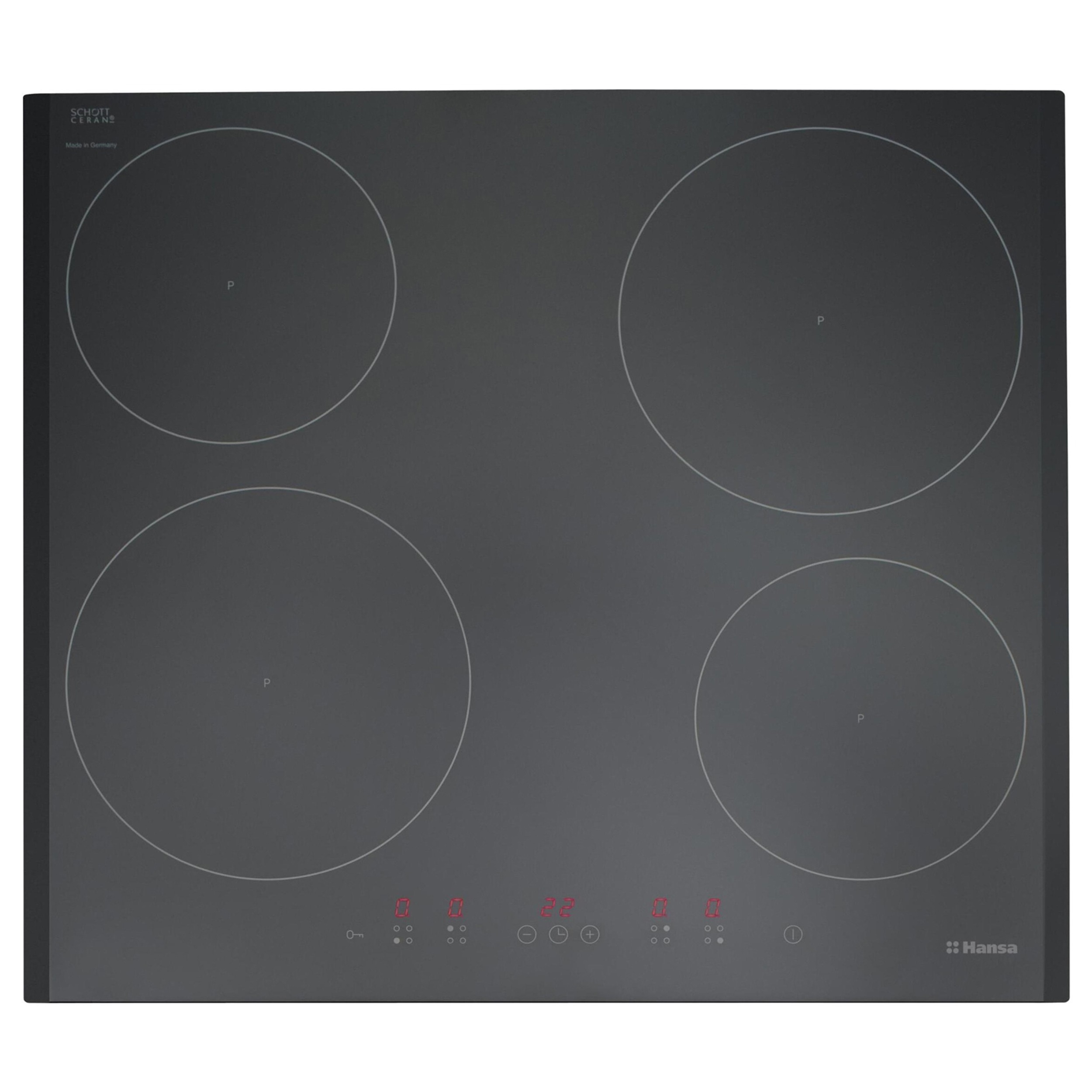 Изображение товара Индукционная варочная панель Hansa BHI685010 57.60 см 4 конфорки цвет черный