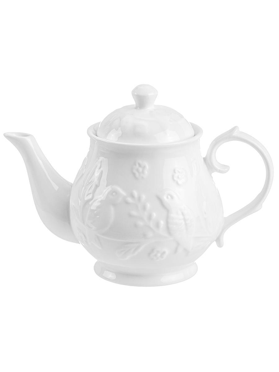 Изображение товара Заварочный чайник 430 мл Elan gallery фарфор 540201 цвет белый