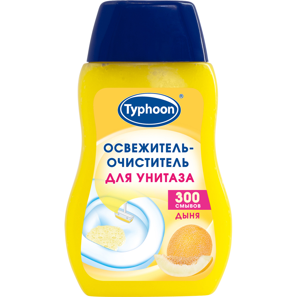 Изображение товара Очиститель-освежитель для унитаза Тайфун Дыня 0.2 л