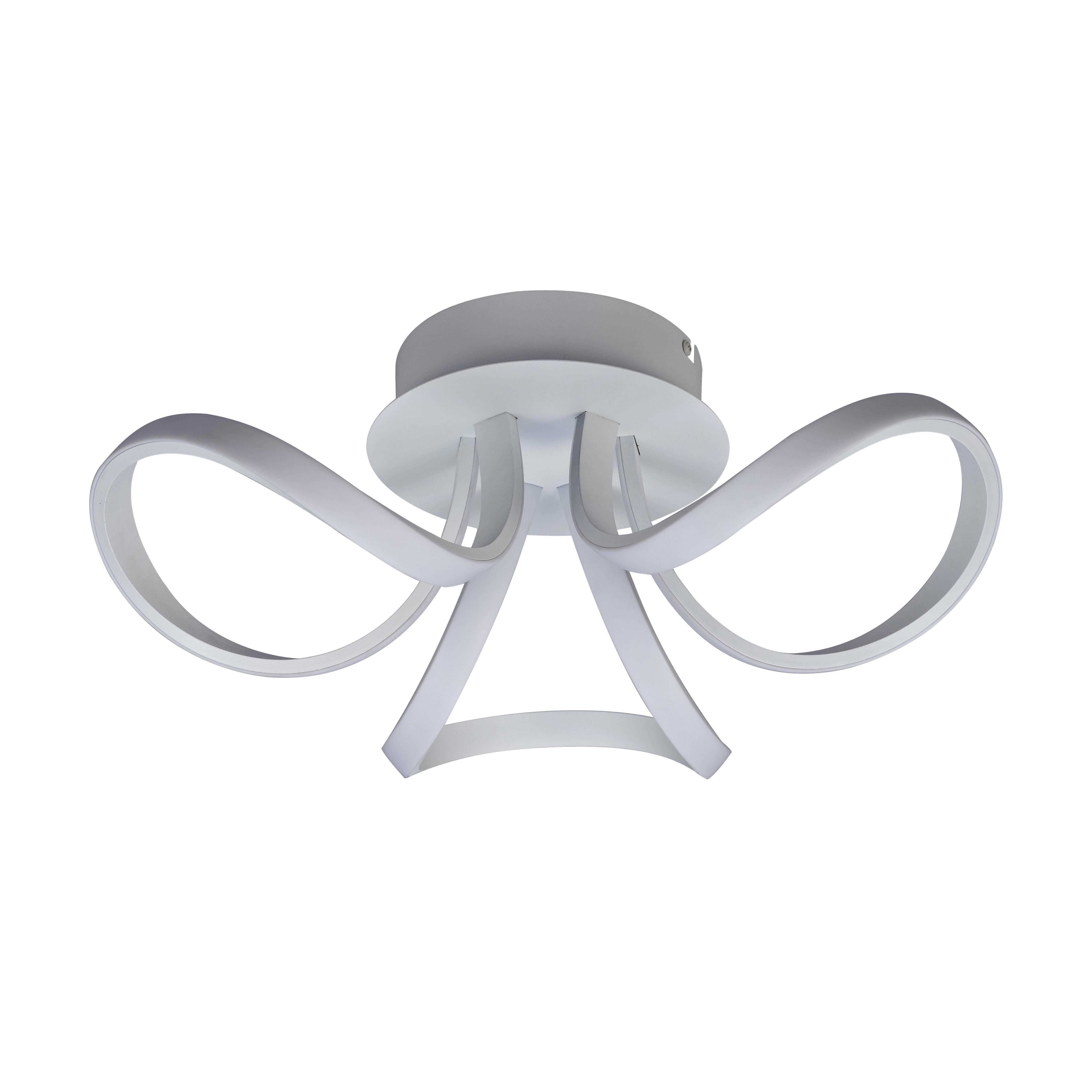 Изображение товара Потолочный светильник Mantra Knot Led 6035 современный дизайн, белый цвет, 36 Вт