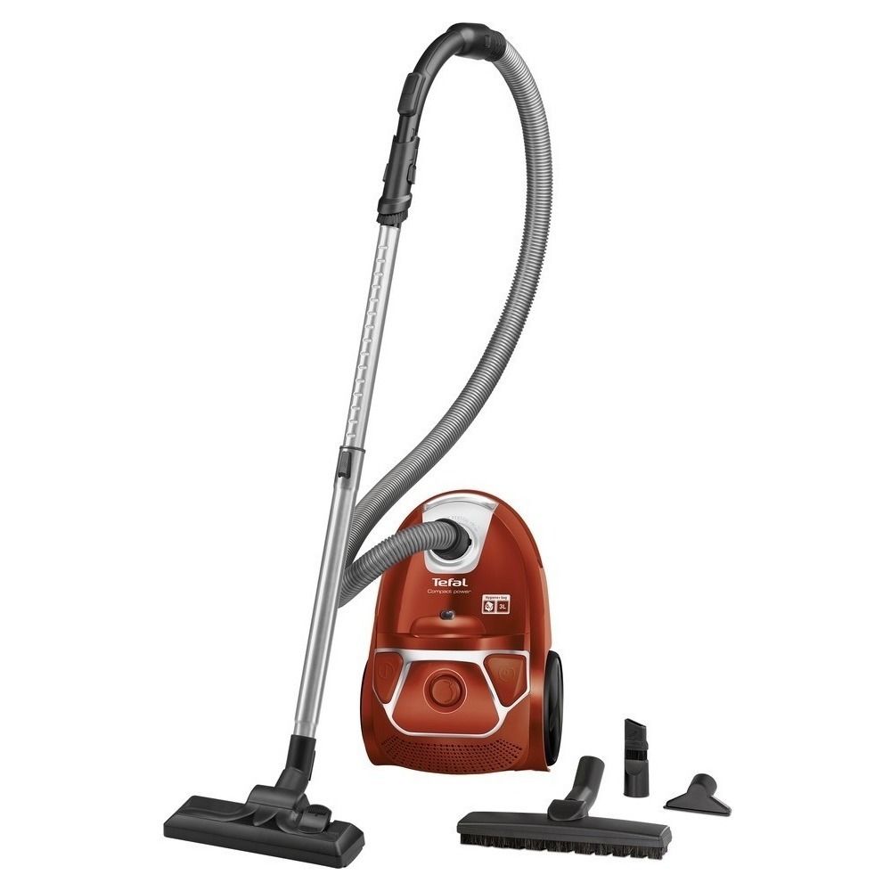 Изображение товара Пылесос Tefal TW3953EA Compact Power 750 Вт с мешком для пыли и HEPA фильтром