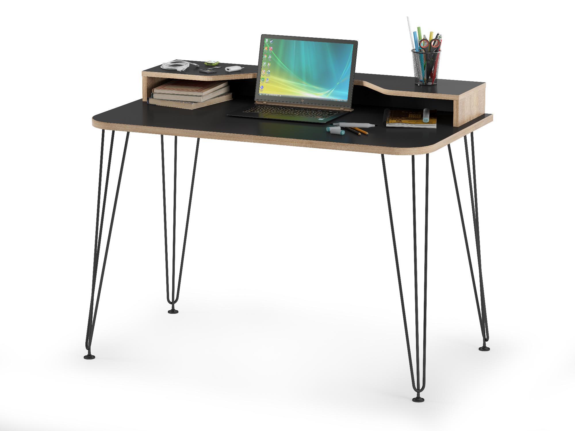 Изображение товара Компьютерный стол Моби 110x84x60 см из ЛДСП темно-коричневый