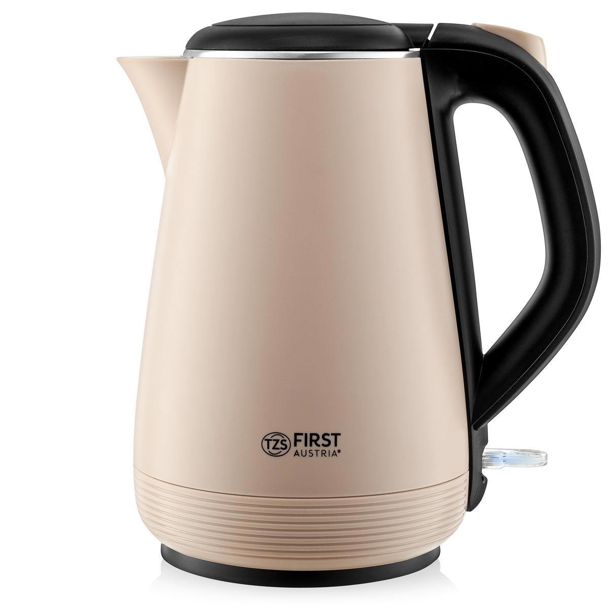 Изображение товара Электрический чайник FIRST FA-5407-4-CR 1 литр с двойными стенками и автоматическим отключением