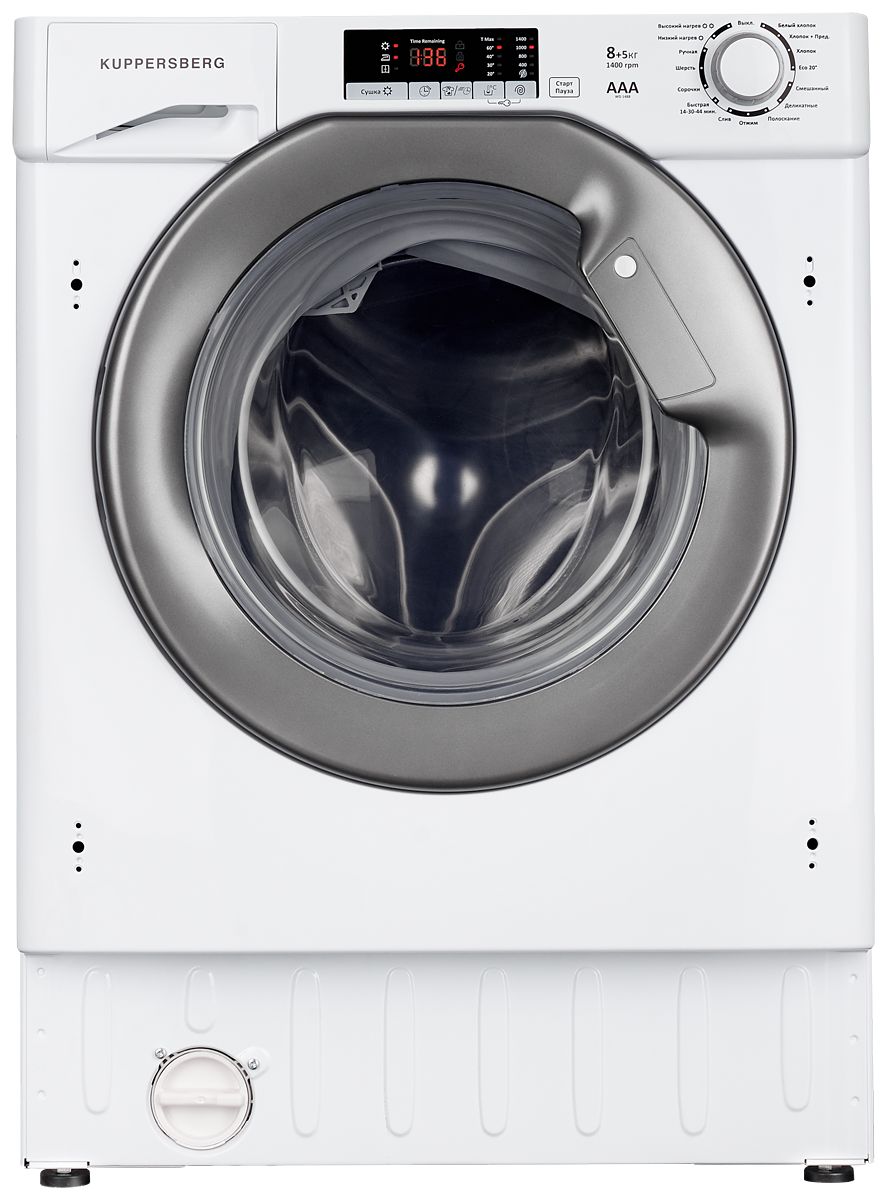 Изображение товара Встраиваемая стиральная машина с сушкой Kuppersberg WD 1488 8 кг белый