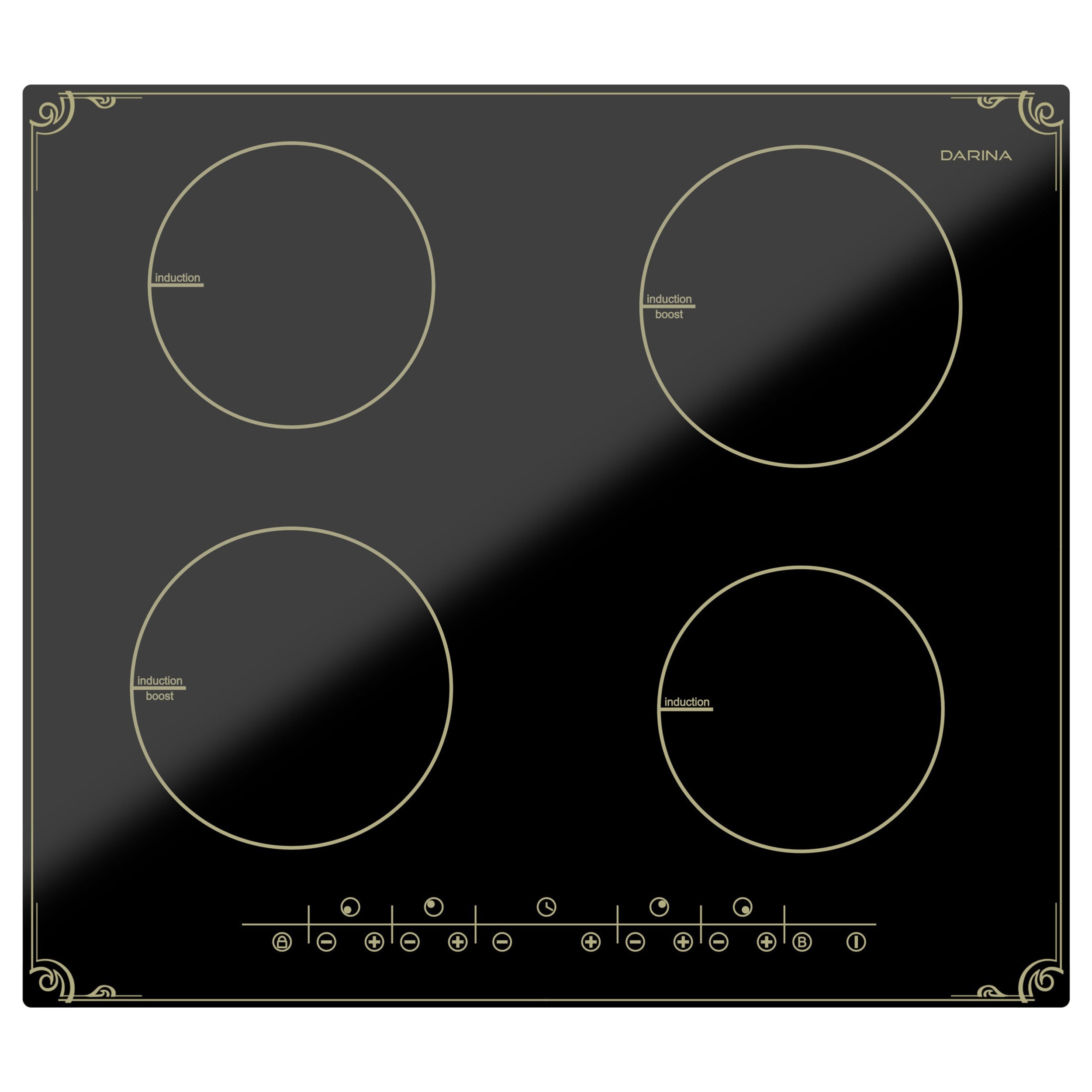 Изображение товара Индукционная варочная панель Darina P8 EI 305 B 59 см 4 конфорки черный