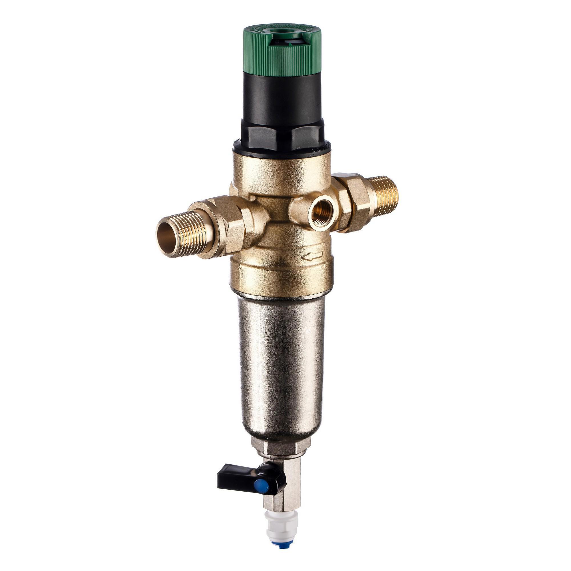 Изображение товара Фильтр магистральный для горячей воды Гейзер Бастион 1/2 с регулятором давления