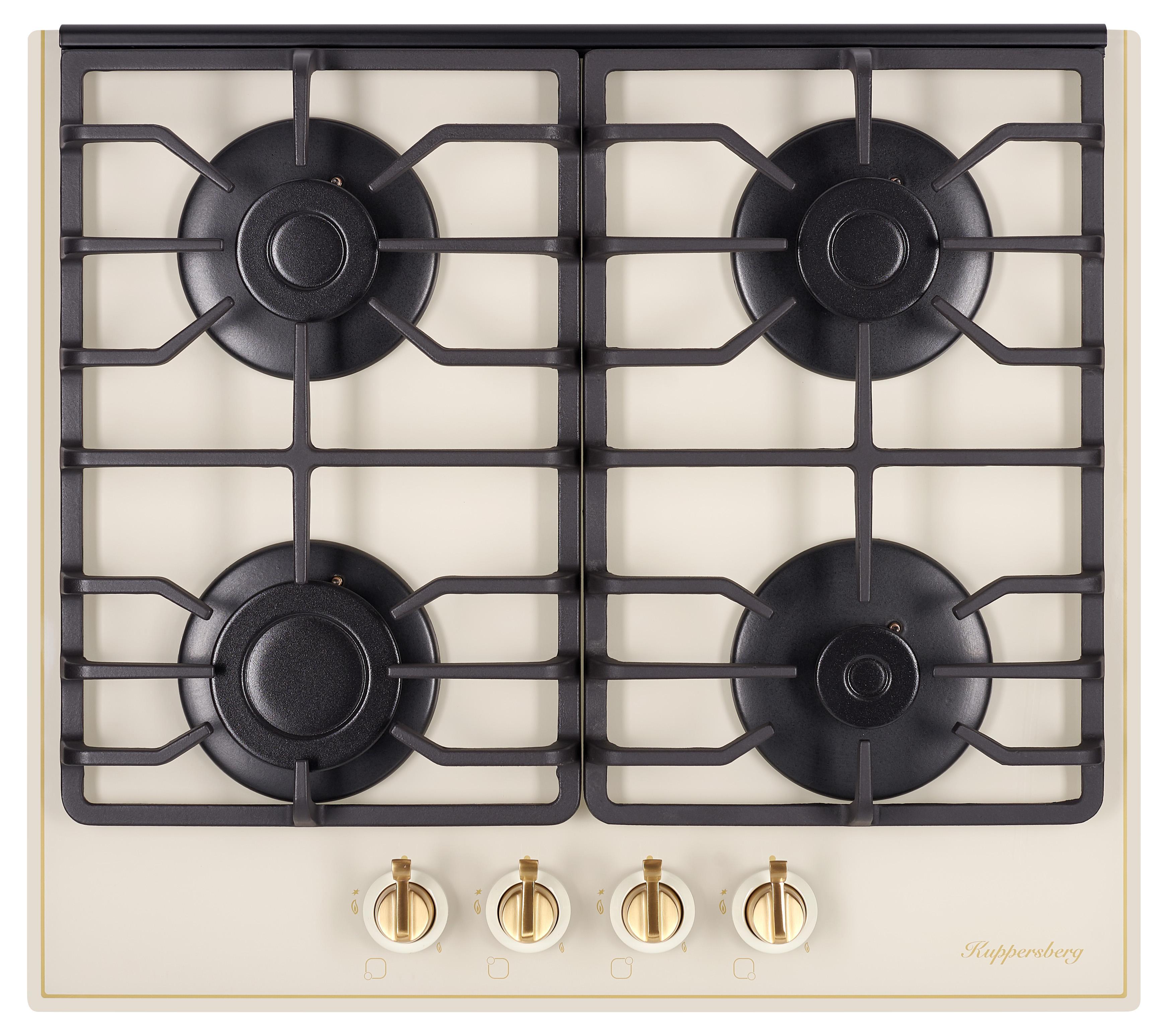 Изображение товара Газовая варочная панель Kuppersberg FQ 601 C 59 см 4 конфорки бежевый